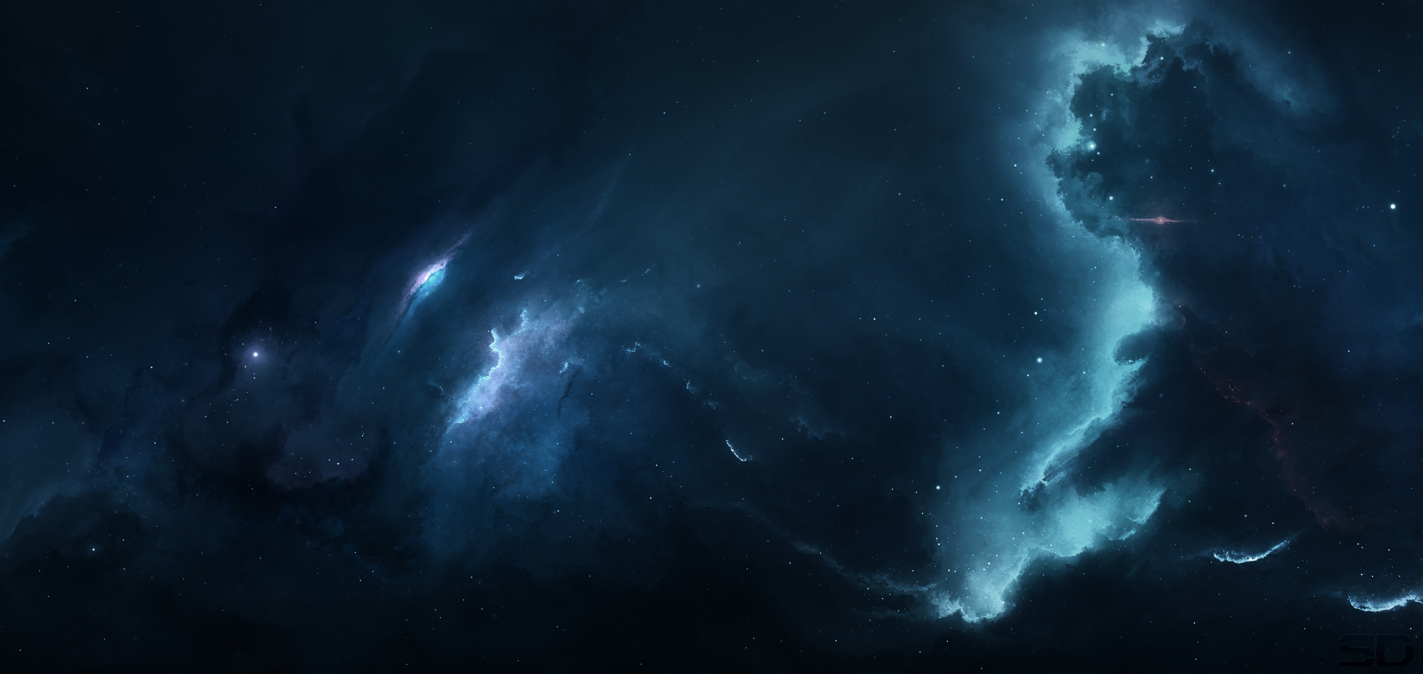 星际科技 星云 星星 伽利 宇宙 空间 空间艺术 AI艺术 壁纸 4560×2160