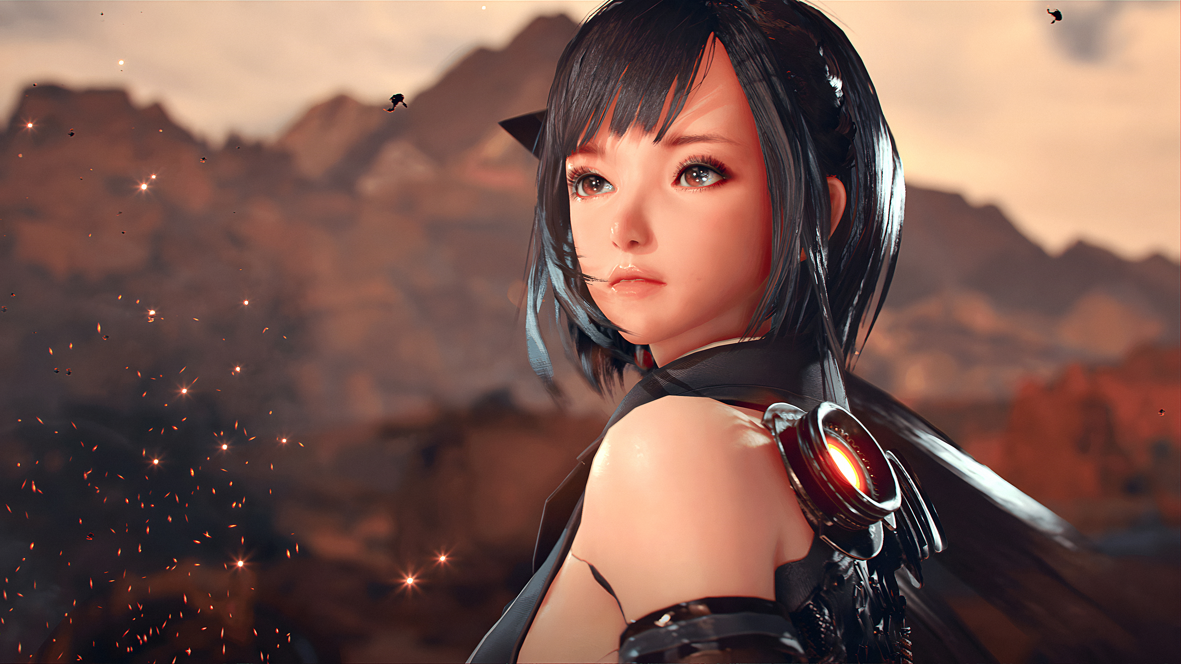 绝美女性 索尼 游戏CG女孩 4K壁纸 3840×2160