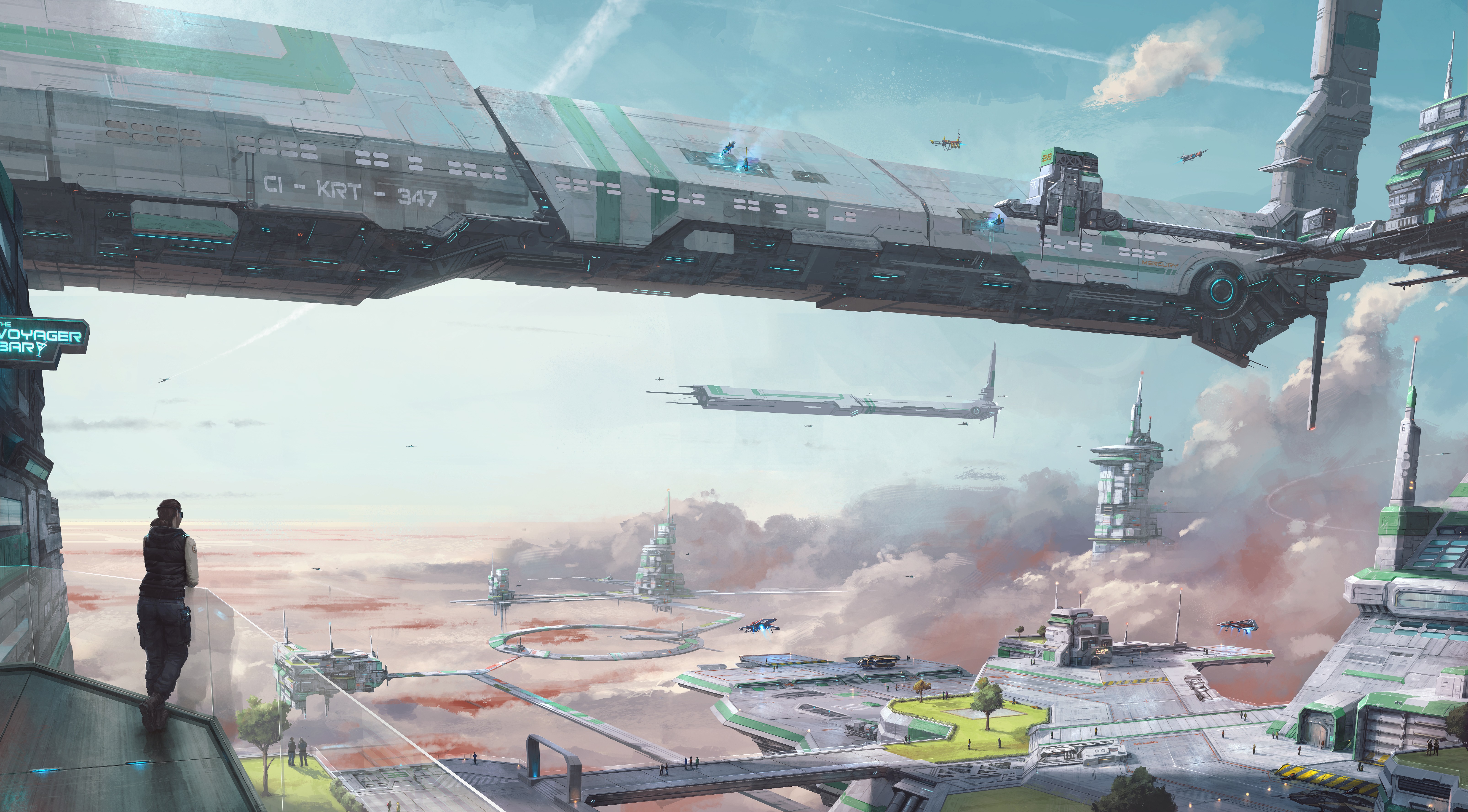绚丽未来主义 AI艺术 云 明星公民 游戏 游戏CG艺术 科幻 壁纸 6420×3552