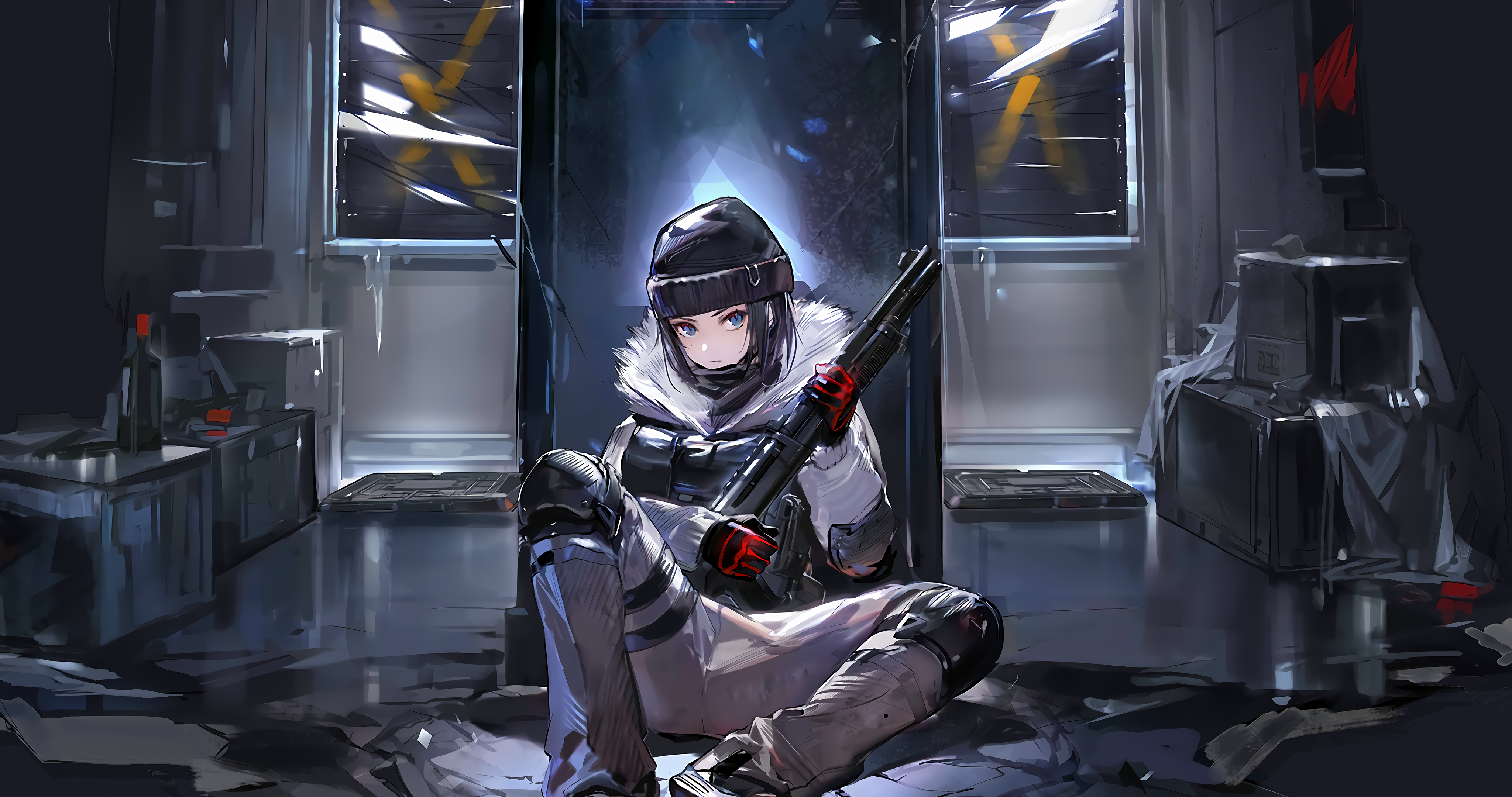 女子 围城 武士 霜 壁纸 4096×2160
