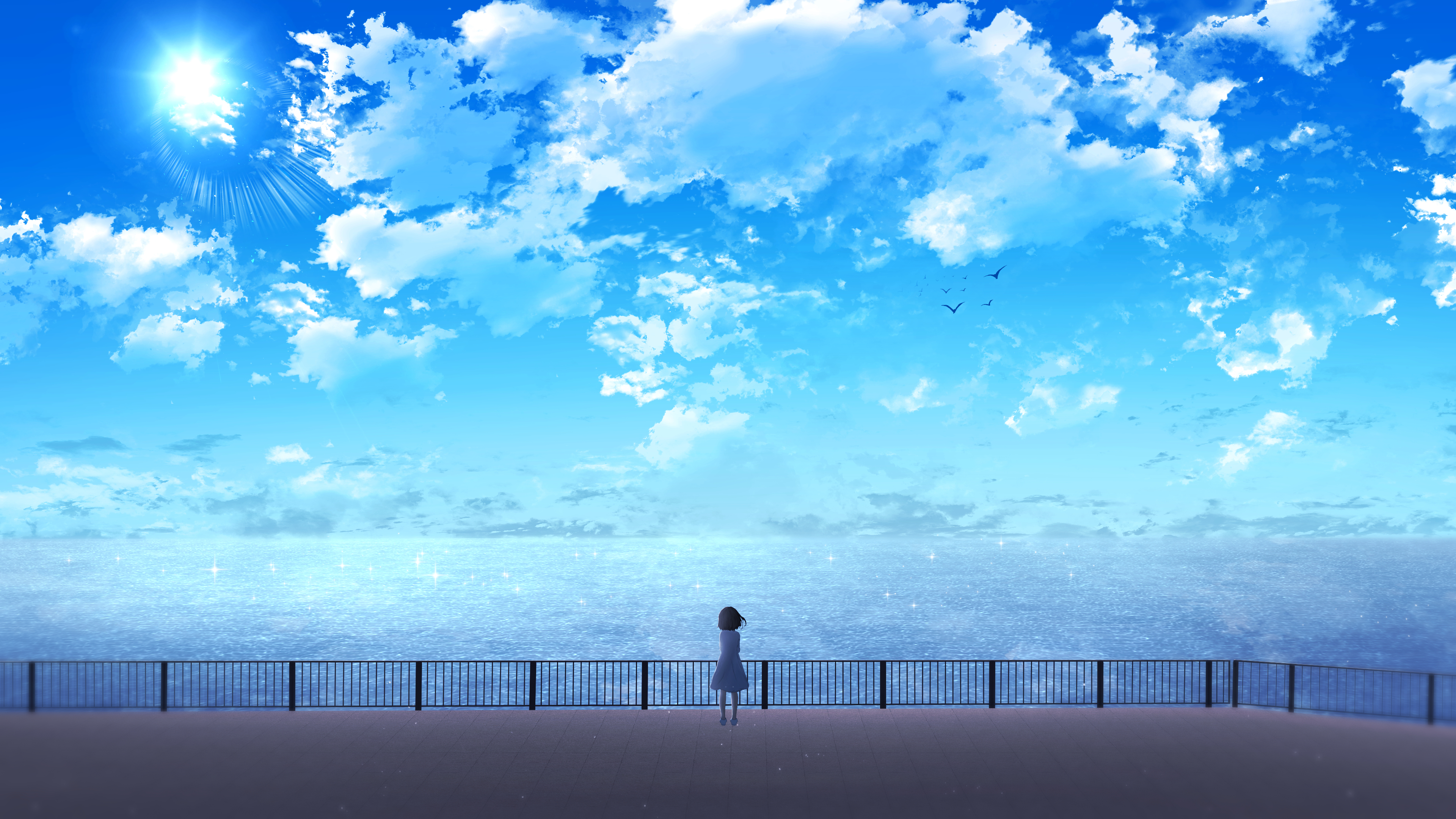动漫 AI艺术 风景 天空 云 手机壁纸 3840×2160