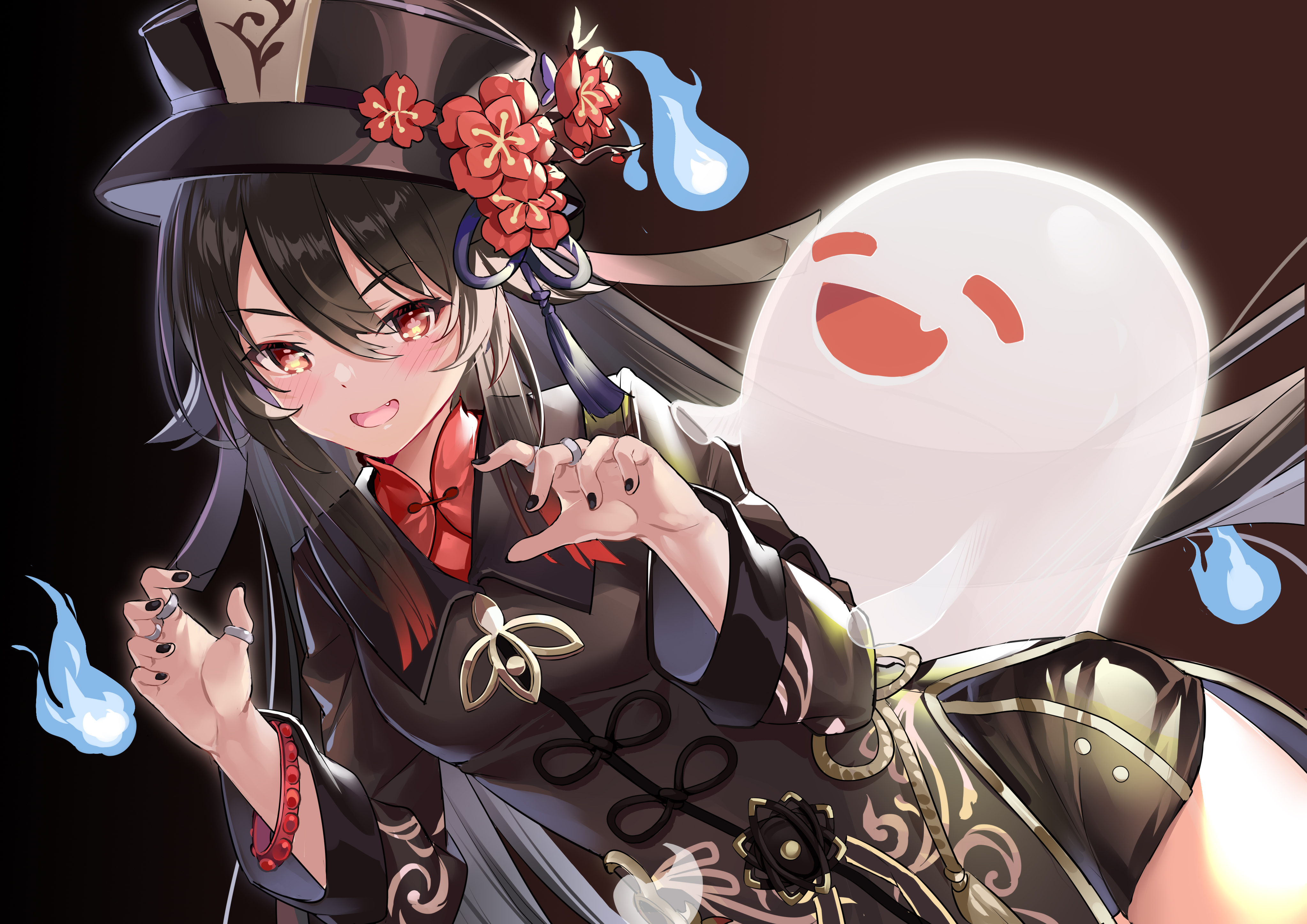 超清原神 微笑 长发 动漫女孩 壁纸 4093×2894