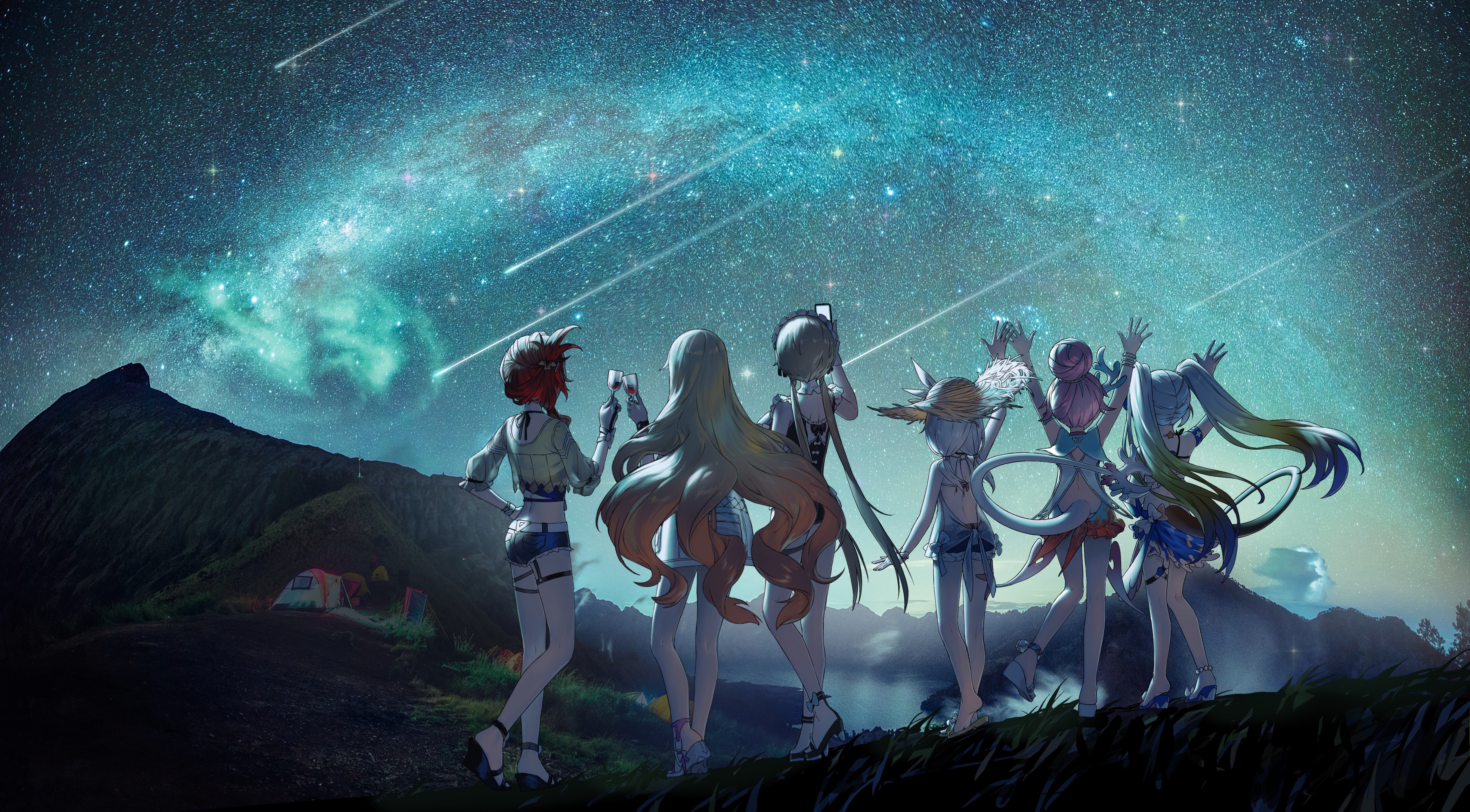 热门特蕾莎启示录 风景 星夜 少女 高清壁纸 4885×2700
