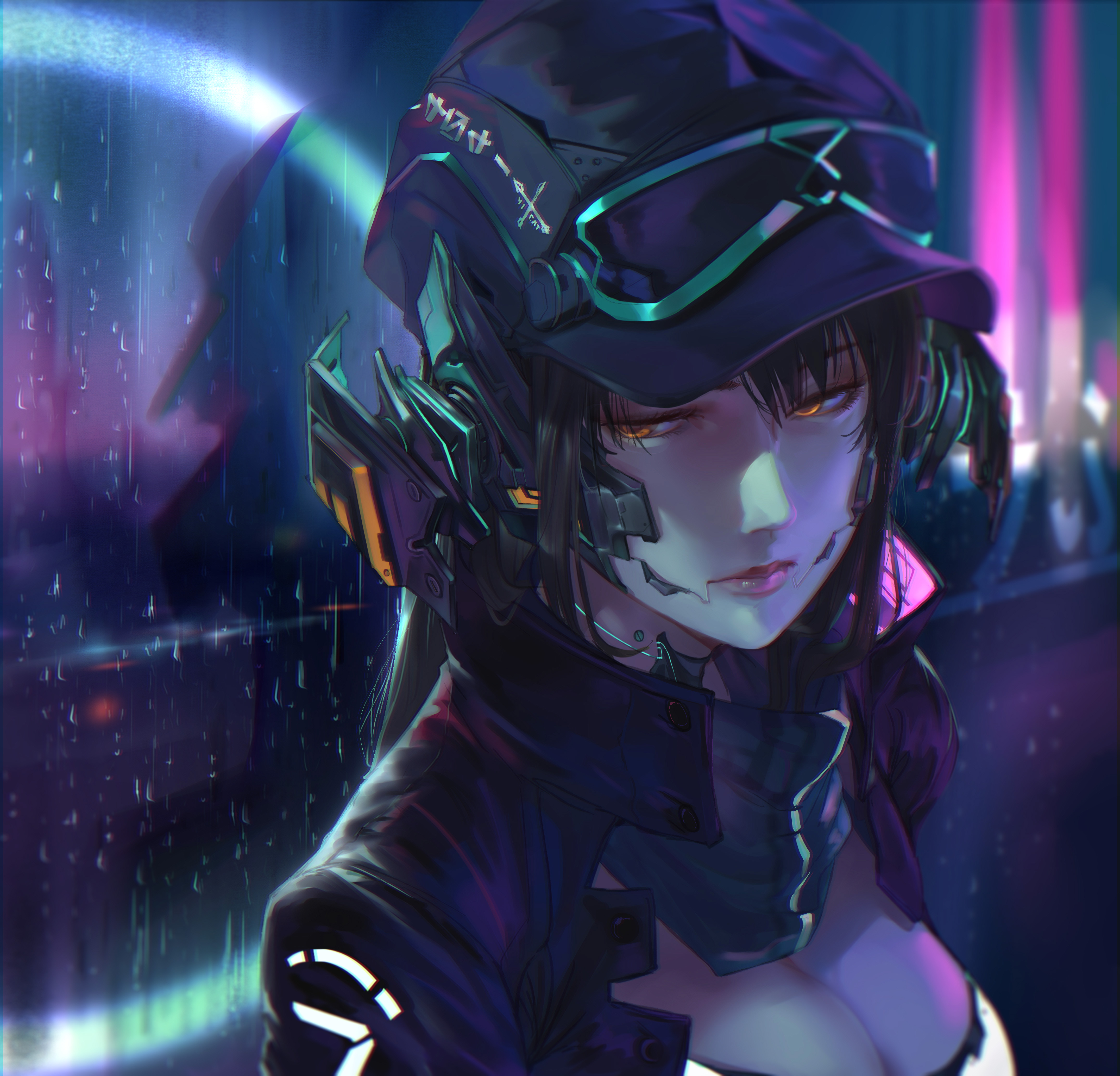 梦幻 女孩 帽子 窗户 4K高清壁纸 4302×4132