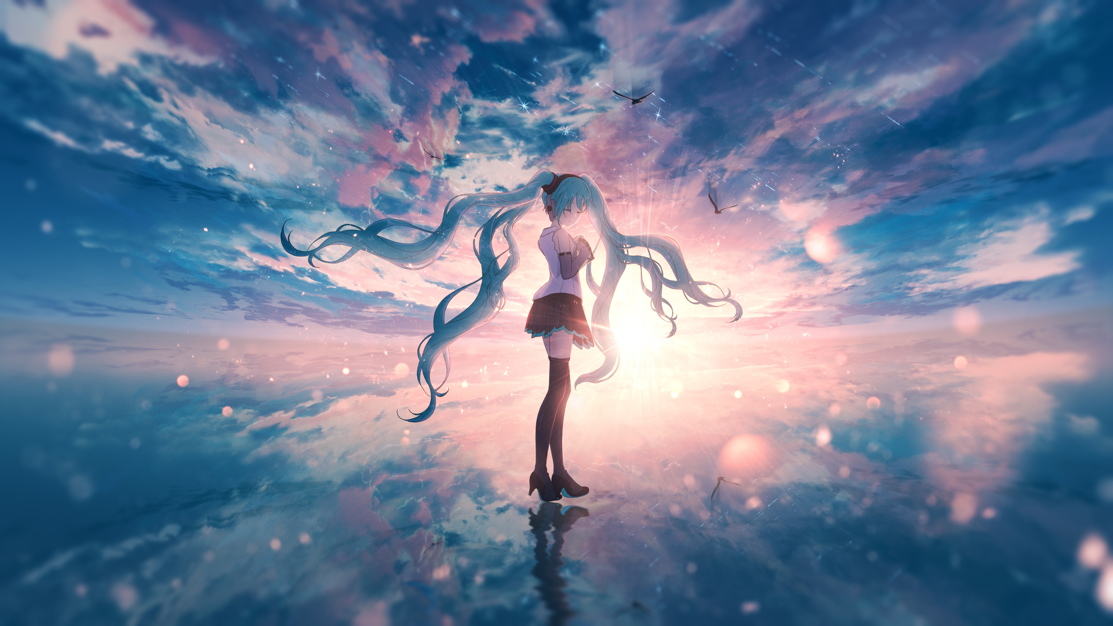 艺人 元音 初音 动漫女孩 壁纸 3840×2160