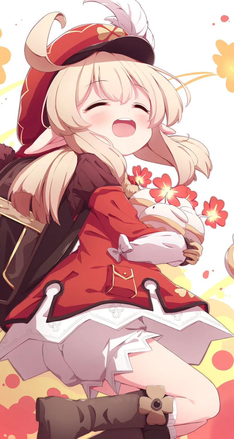 高清张嘴 闭眼 动漫女孩 原神 手机 4K壁纸 4680×6240