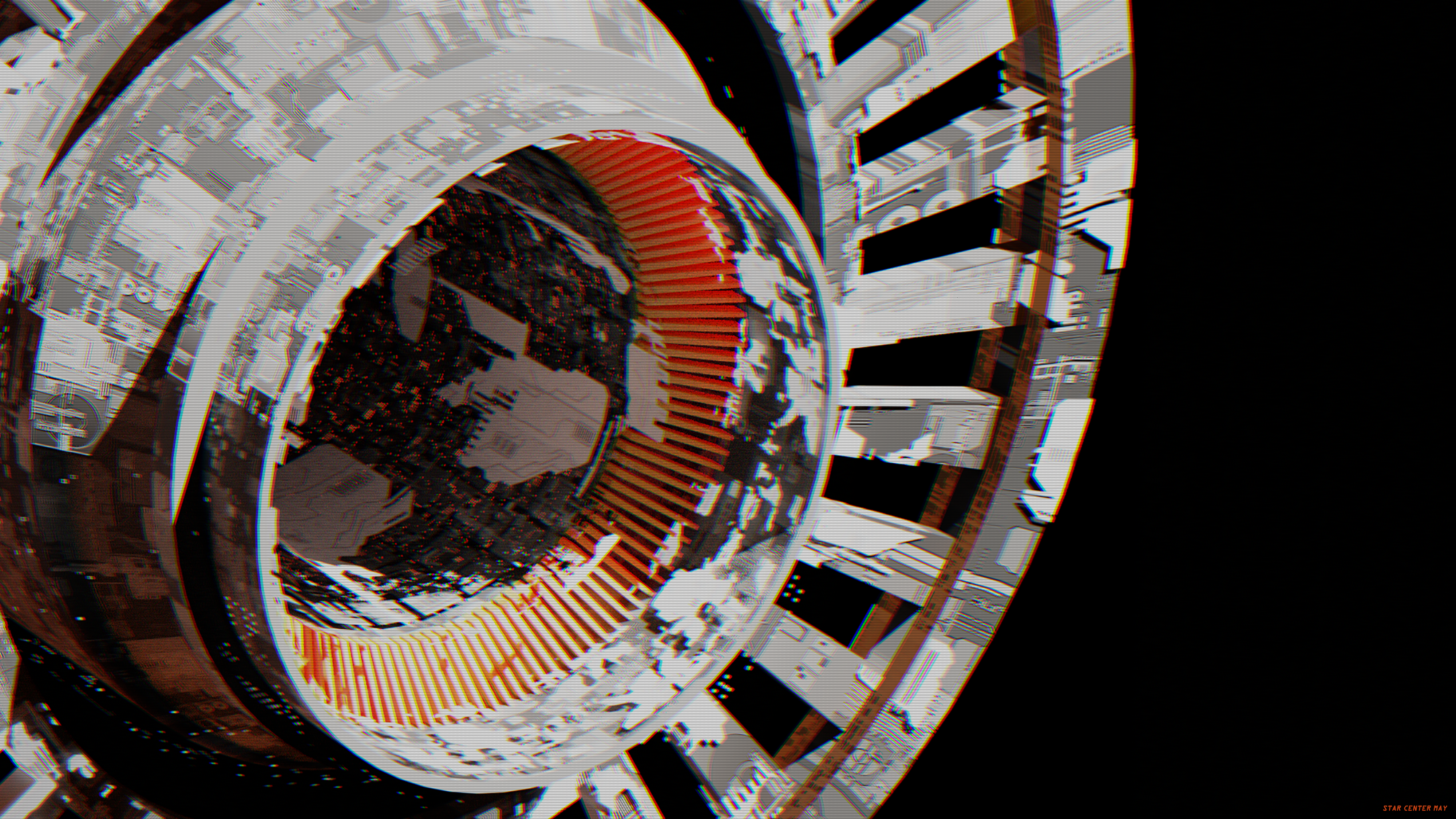 绝美空间 空间站 科幻小说 未来派 壁纸 4000×2250
