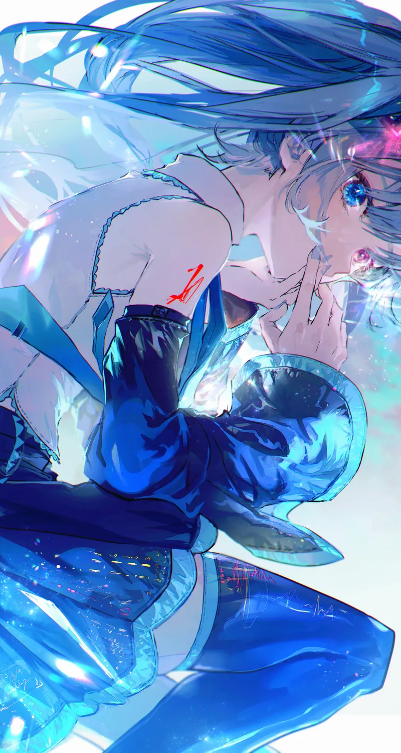 绝美元音 初音 动漫 动漫女孩 异瞳 手机 壁纸 4093×5788
