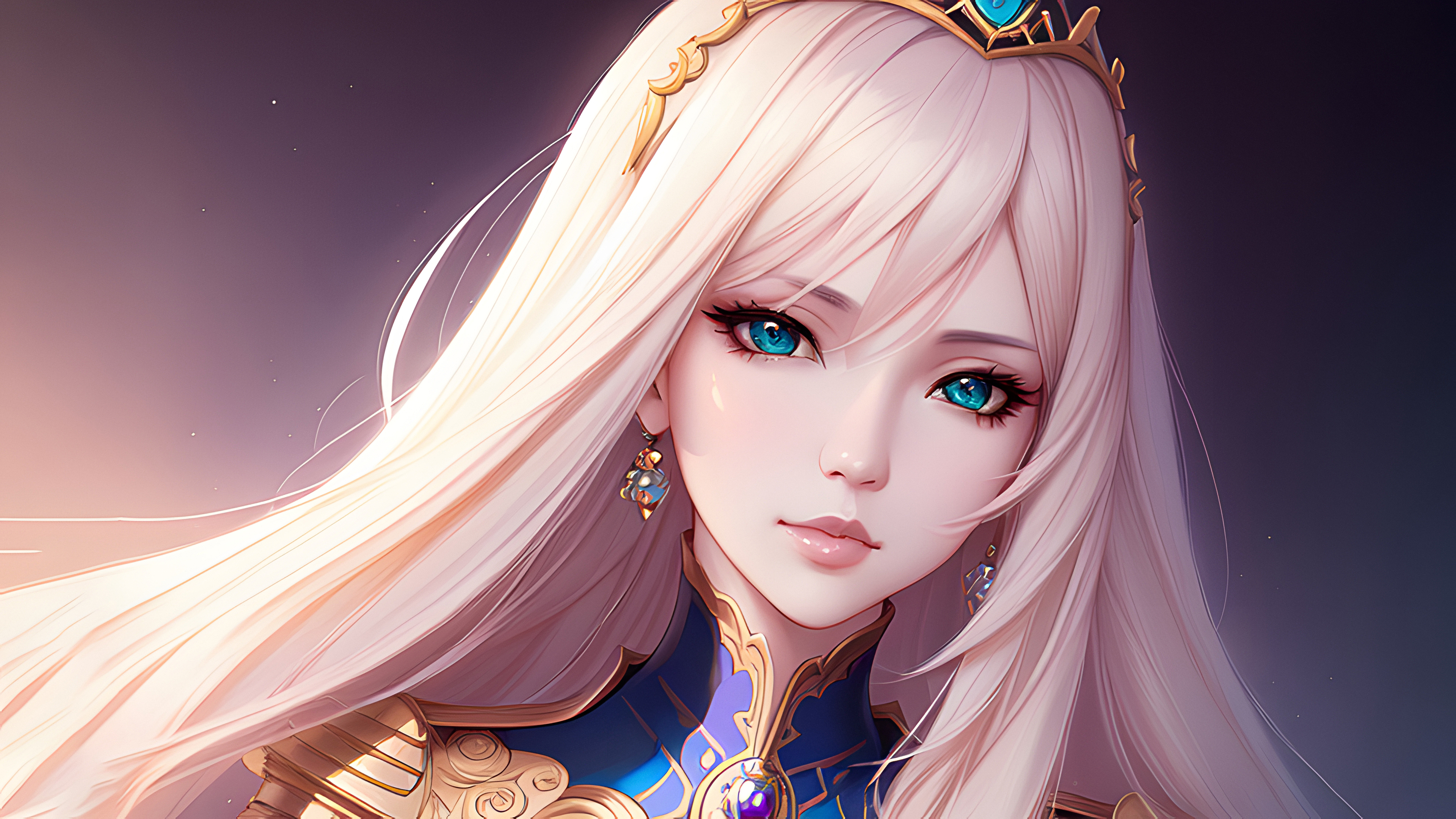 热门女性 巫师 艺术 魔术 动漫 女人 白发 高清壁纸 3840×2160