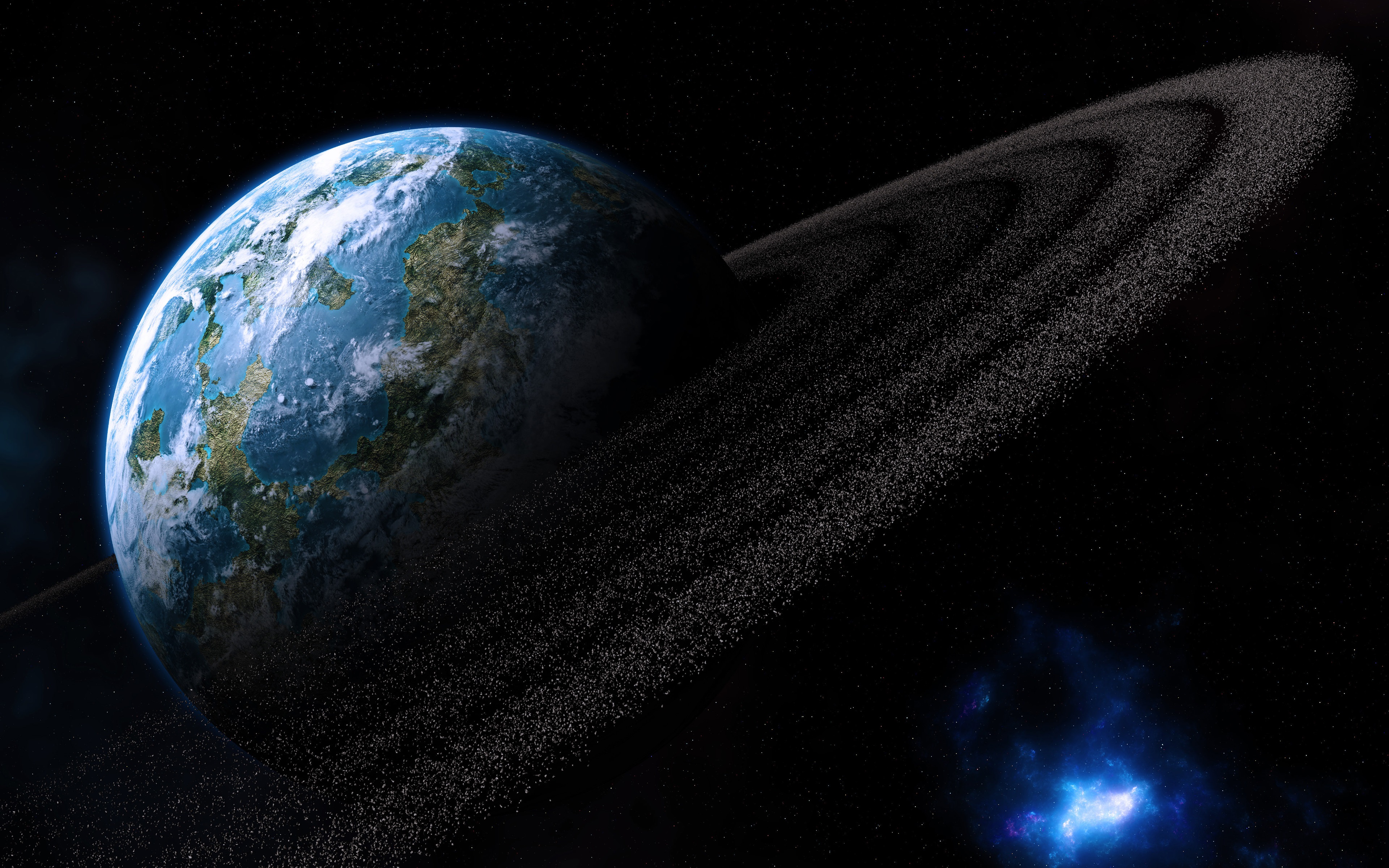唯美空间 星球 奇幻艺术 桌面壁纸 3840×2400