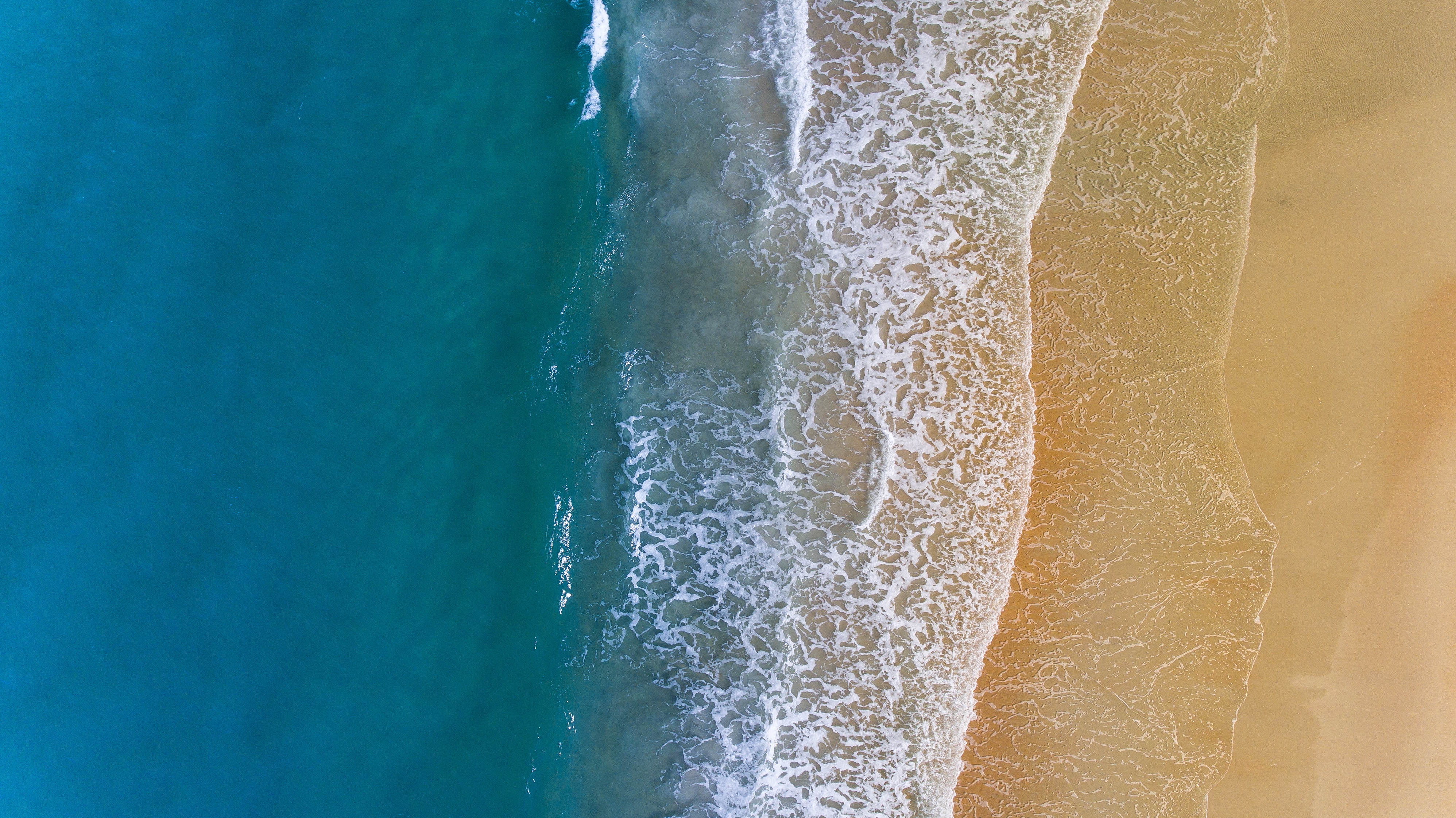 超清自然 水域 海滩 大海 桌面壁纸 3992×2242