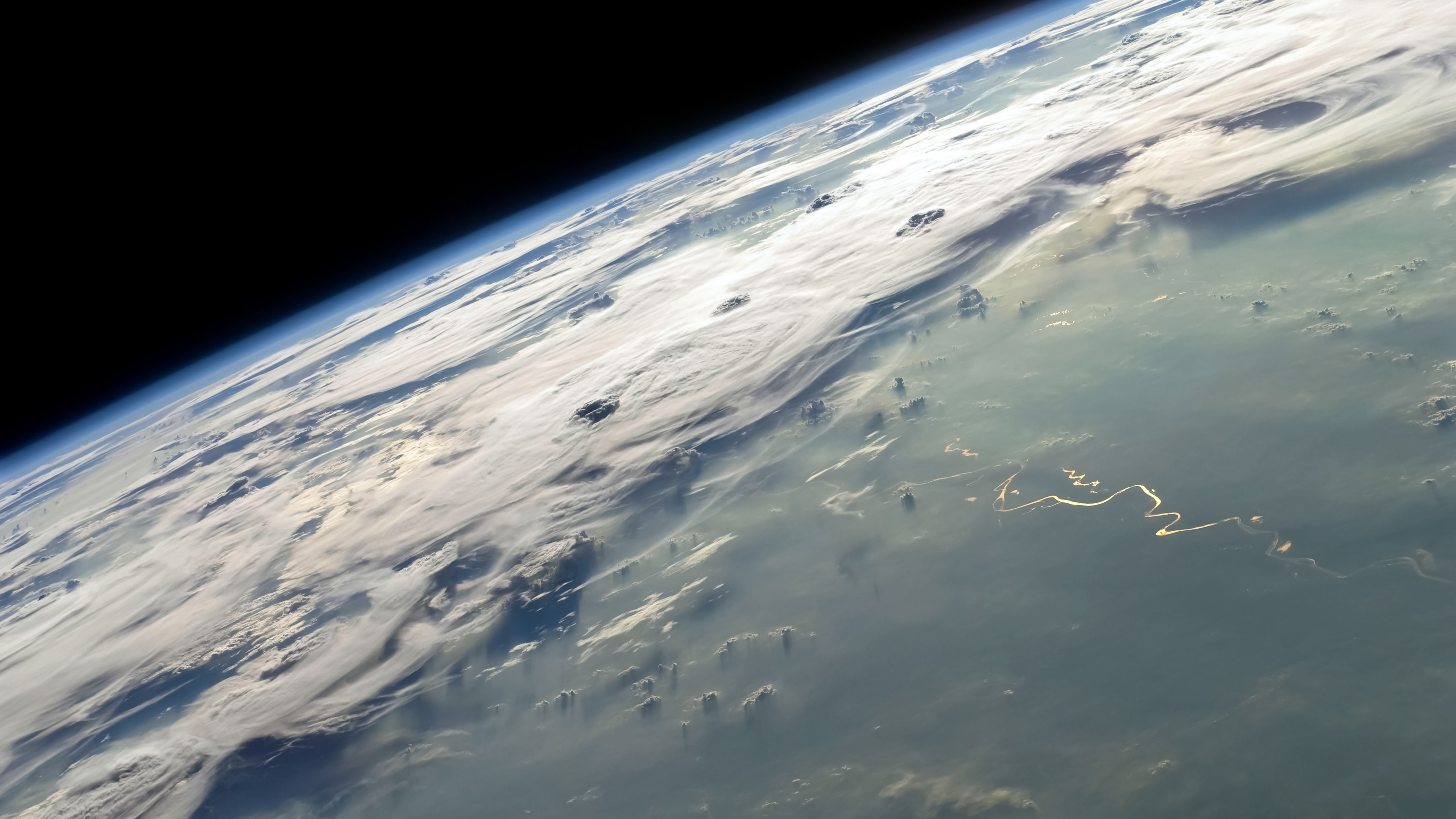 高清地球 空间 大气层 行星 AI艺术 空间艺术 手机壁纸 5120×2880