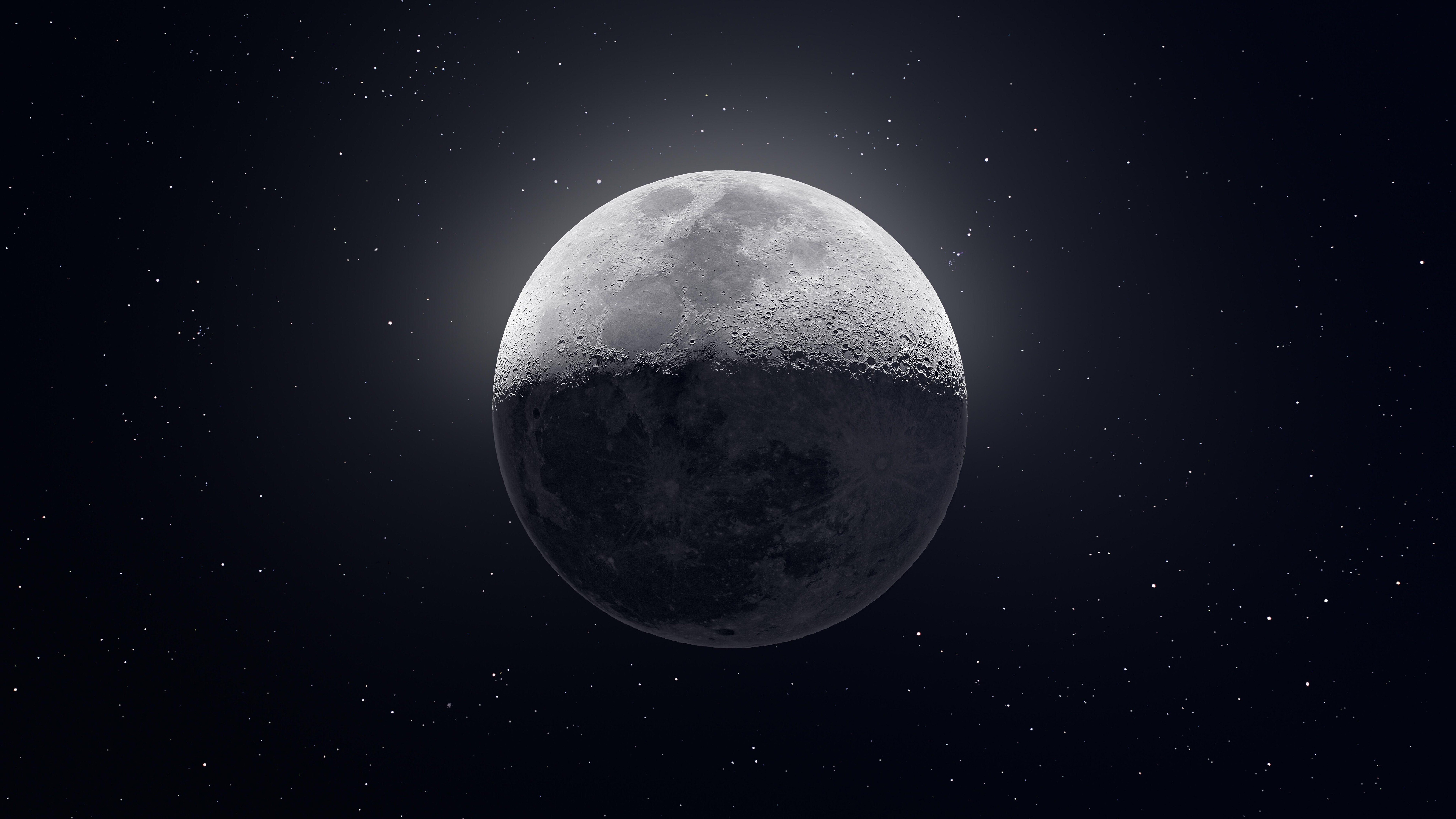 精选天空 月亮 太空 无水印壁纸 7680×4320