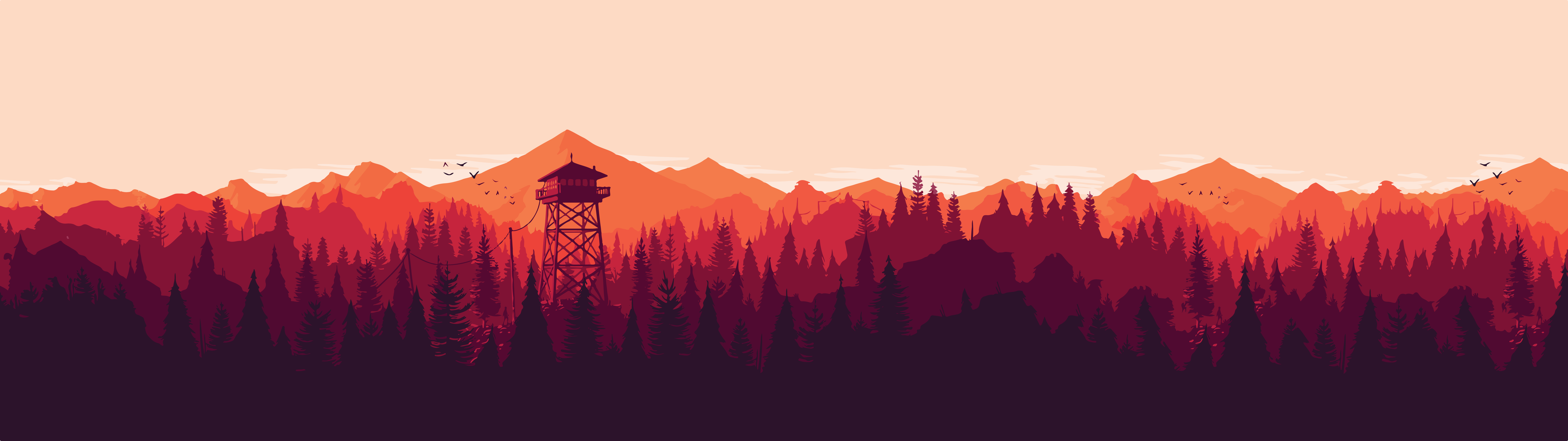 极简主义 简单背景 广角 4K高清壁纸 7680×2160