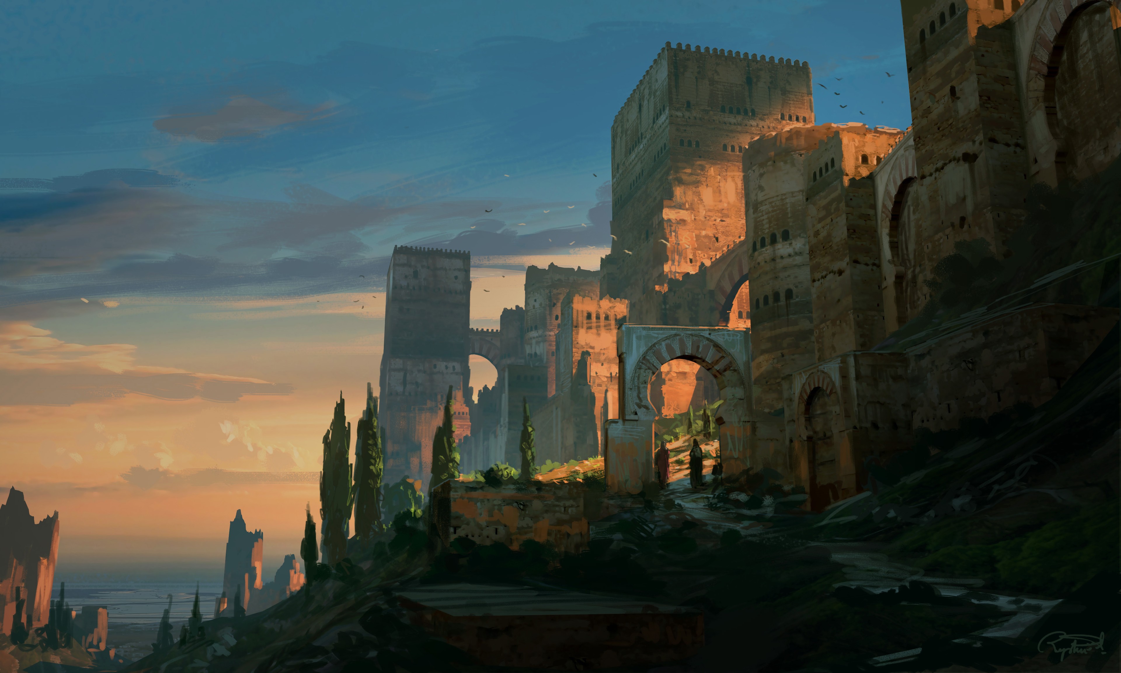 热门幻想艺术 建筑 城堡 4K壁纸 3840×2304