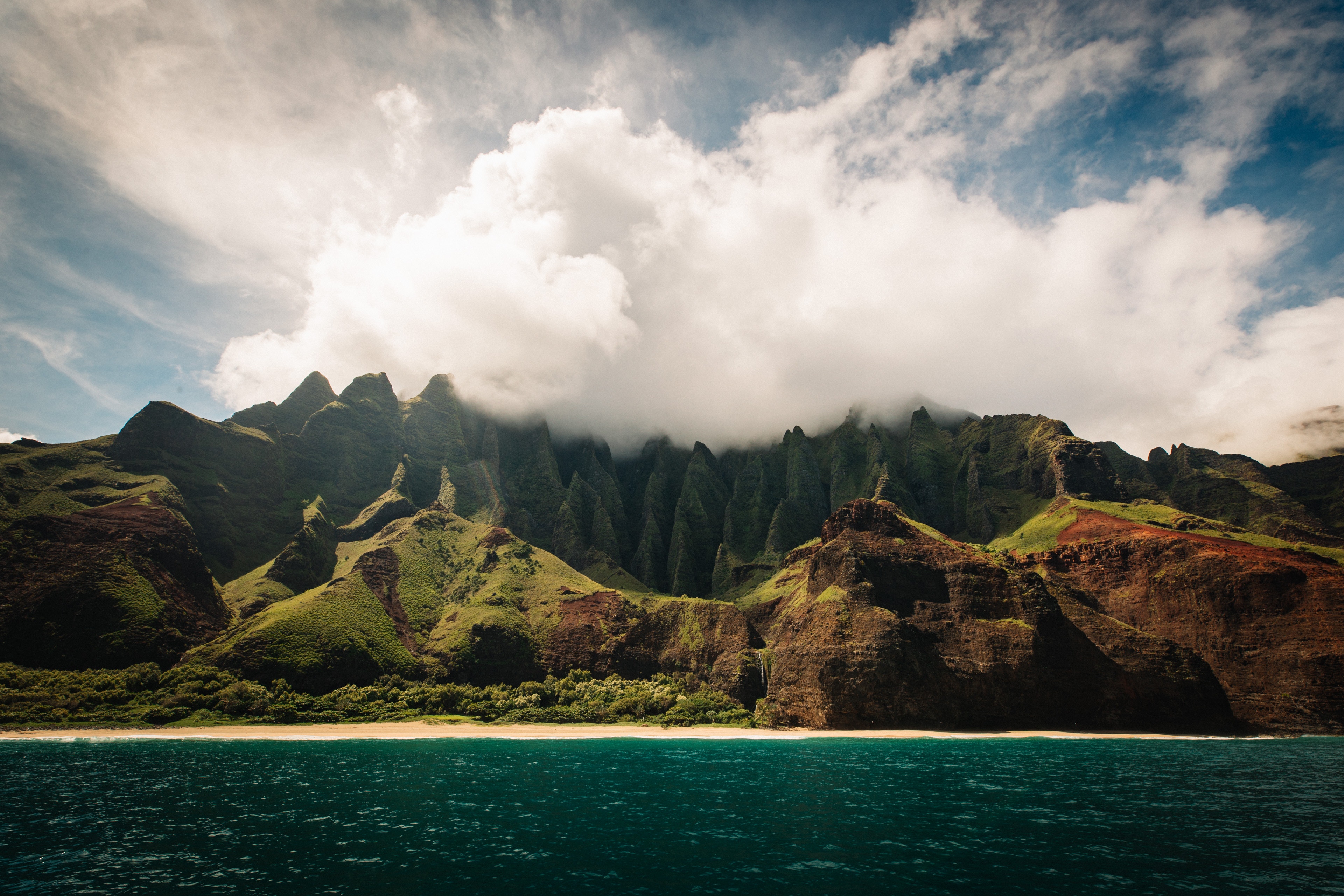 自然 风景 水域 海滩 树木 壁纸 3840×2560