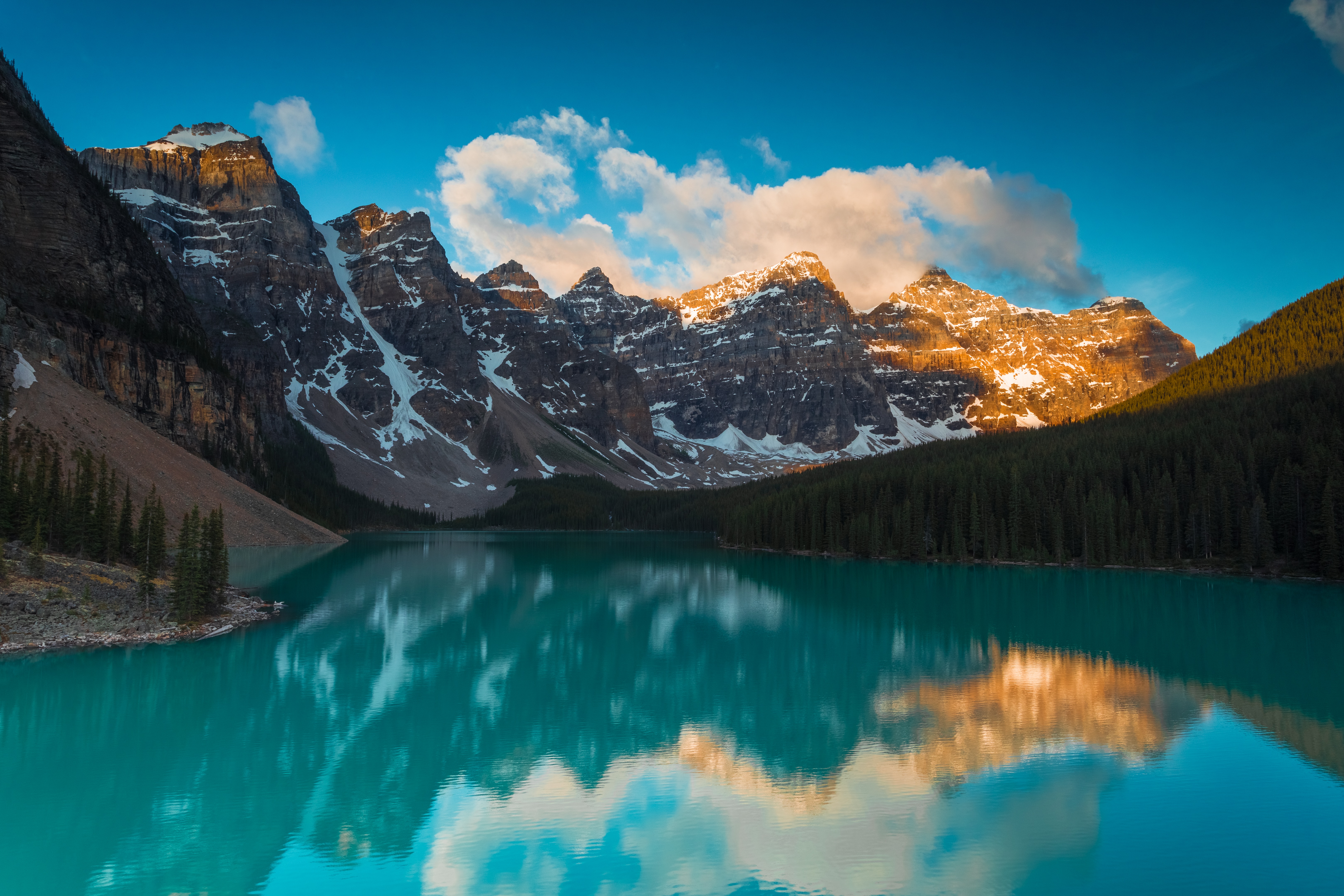 热门风景 湖泊 水域 森林 国家公园 壁纸 6478×4319