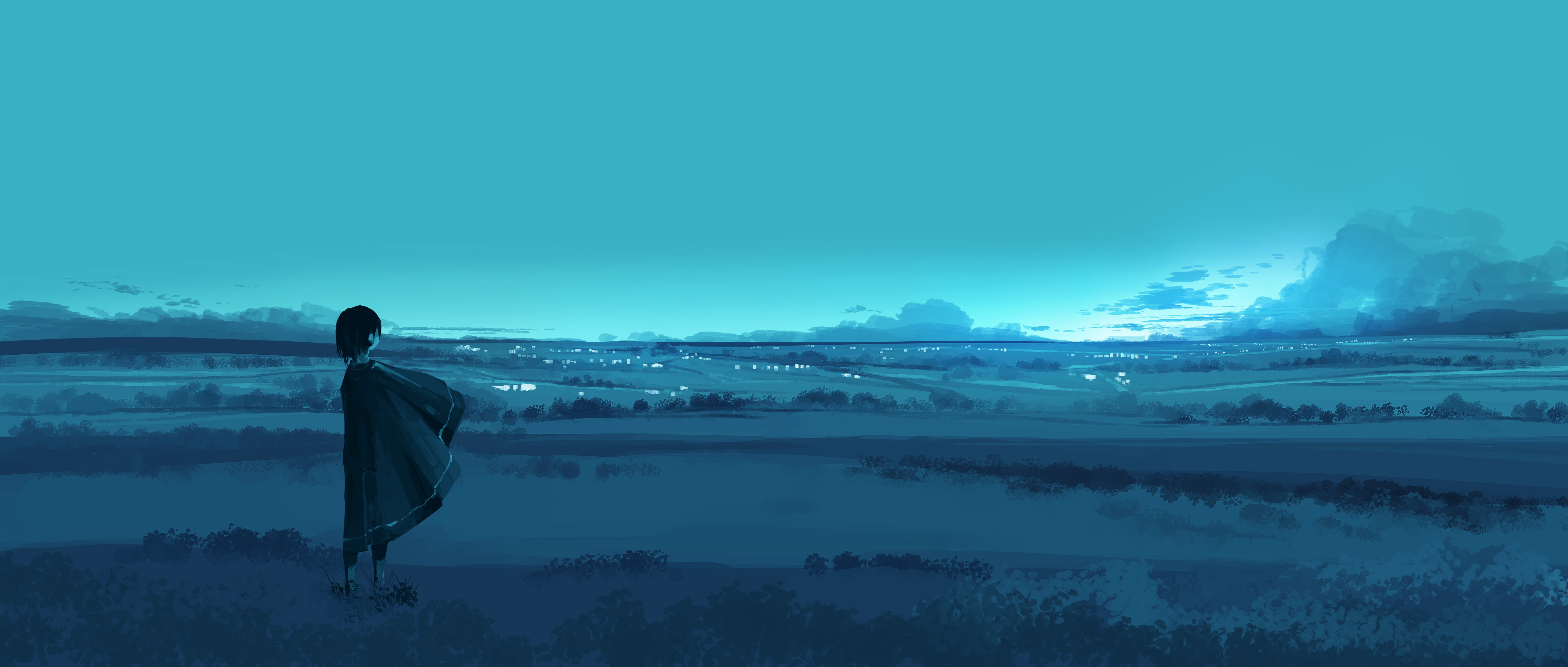 风景 AI艺术 插图 自然 4K高清壁纸 5640×2400