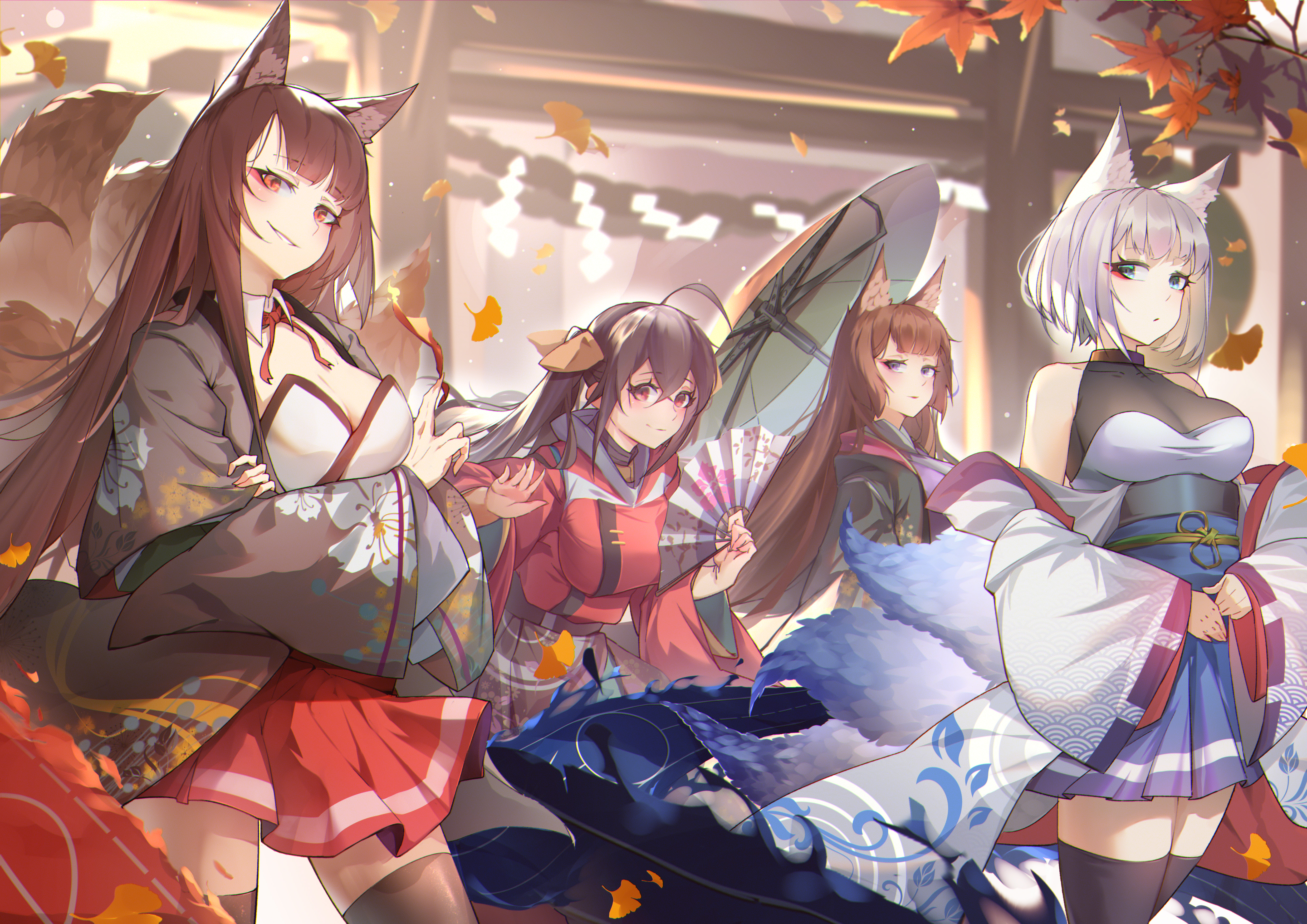 超清动漫 女孩 AI艺术 蔚蓝巷 壁纸 4961×3508