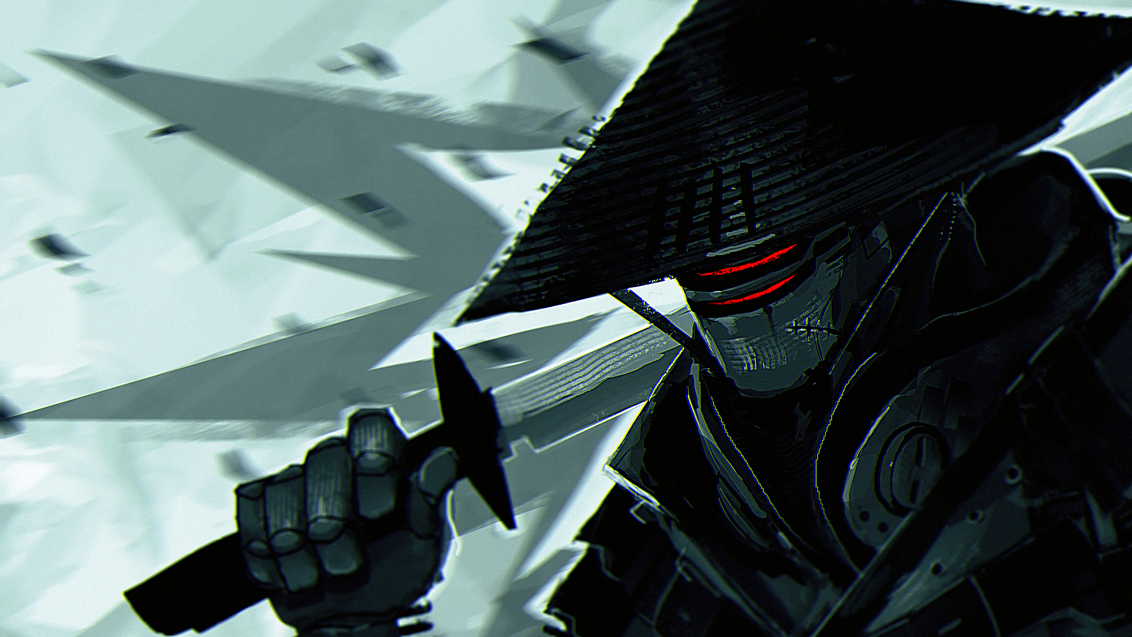 唯美半机械人 赛博朋克 高清壁纸 3840×2160