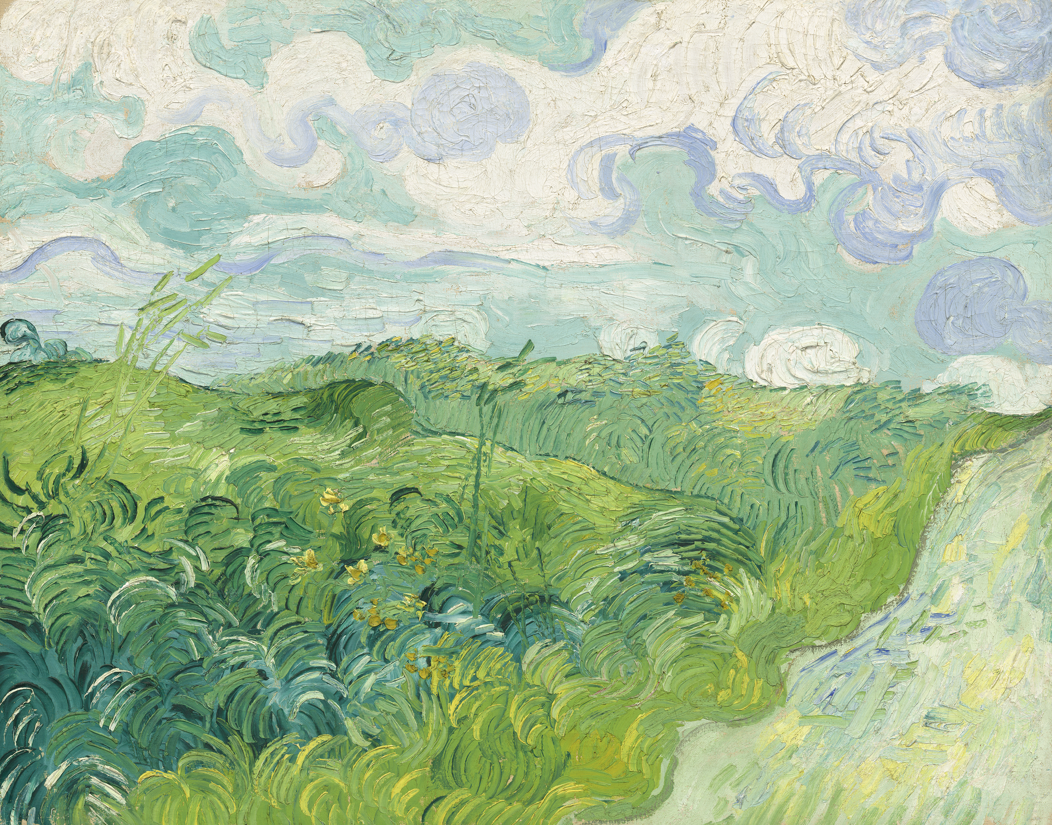 梵高 油画 绘画 风景画 4K高清壁纸 4000×3139