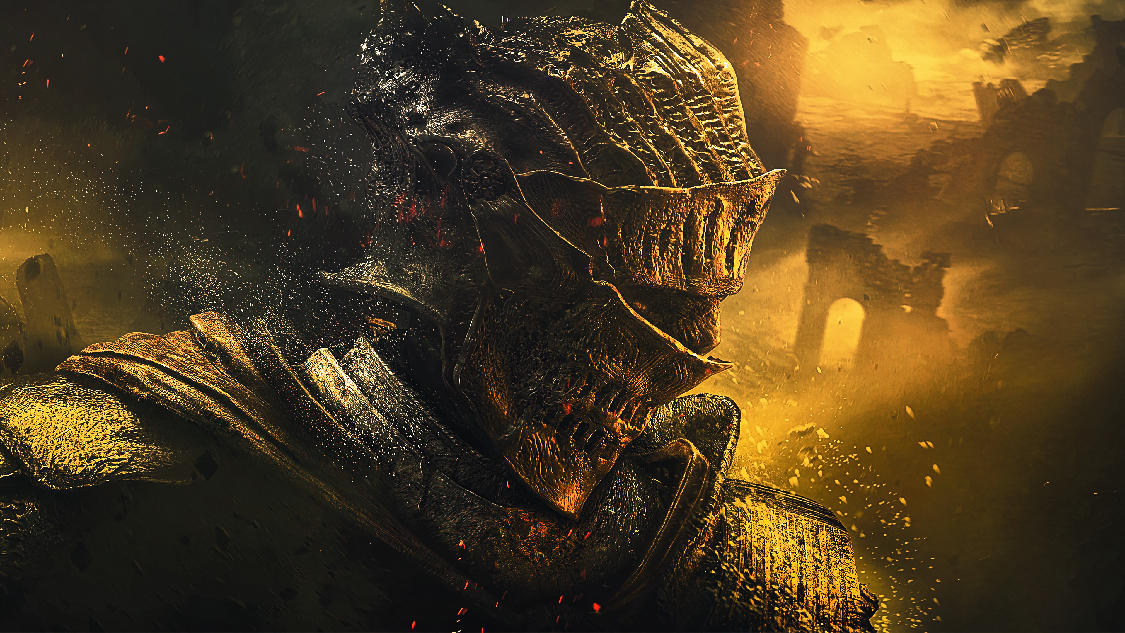 灰烬之魂 黑暗之魂 游戏CG 奇幻艺术 盔甲 壁纸 3840×2160