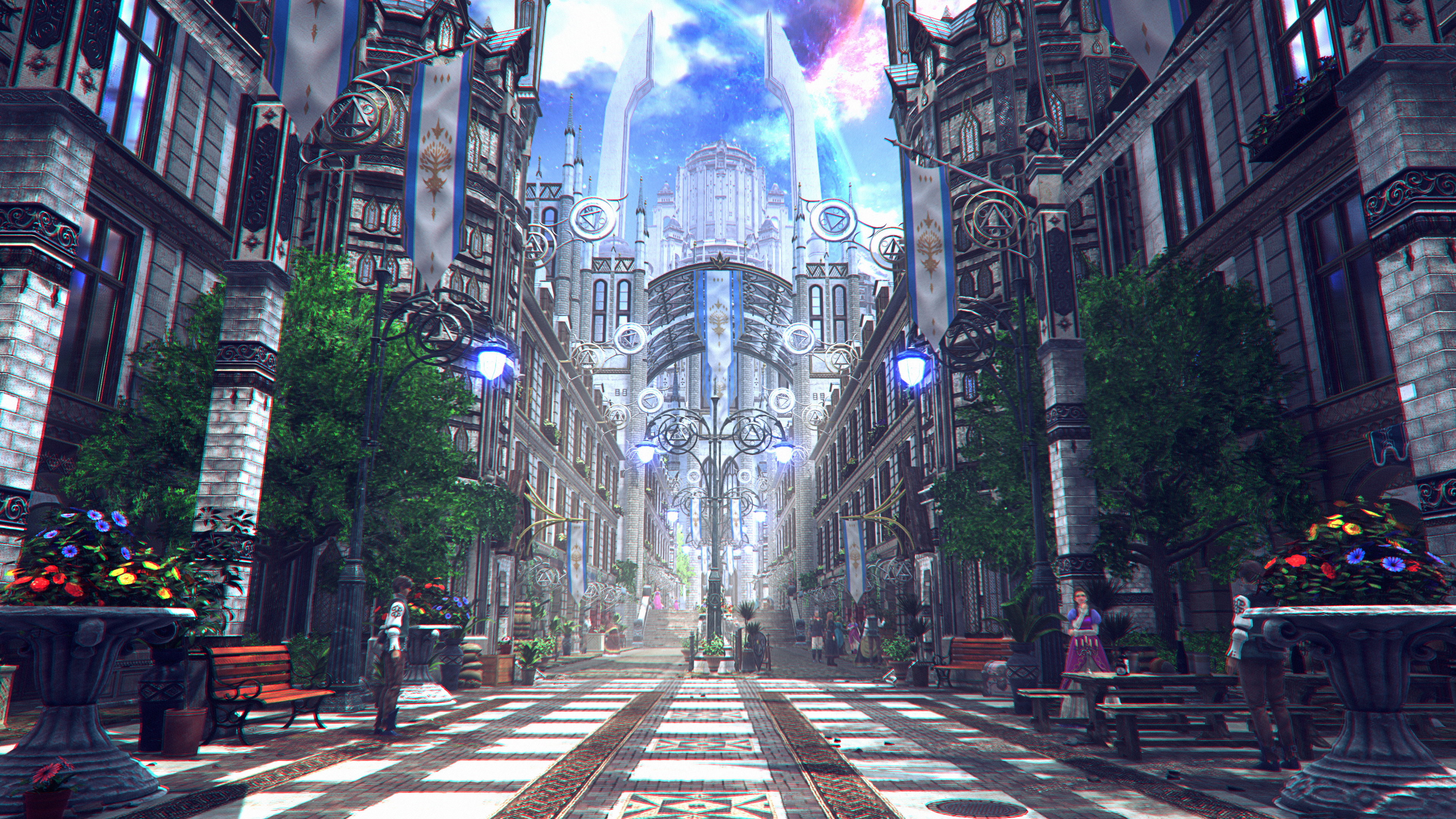 星海 神力 正方形 建筑 壁纸 3840×2160
