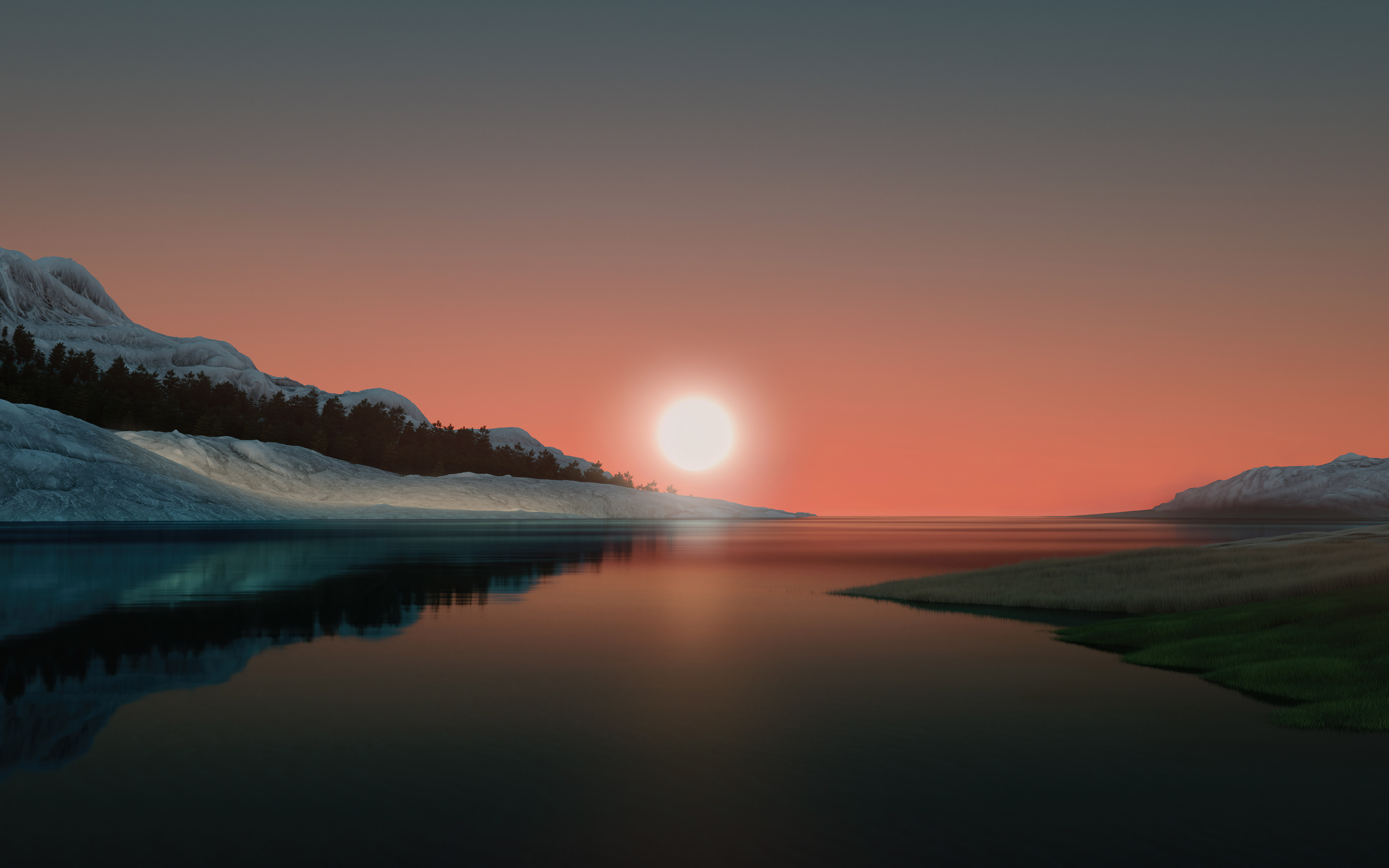 极简主义 风景 AI艺术 壁纸 6400×4000
