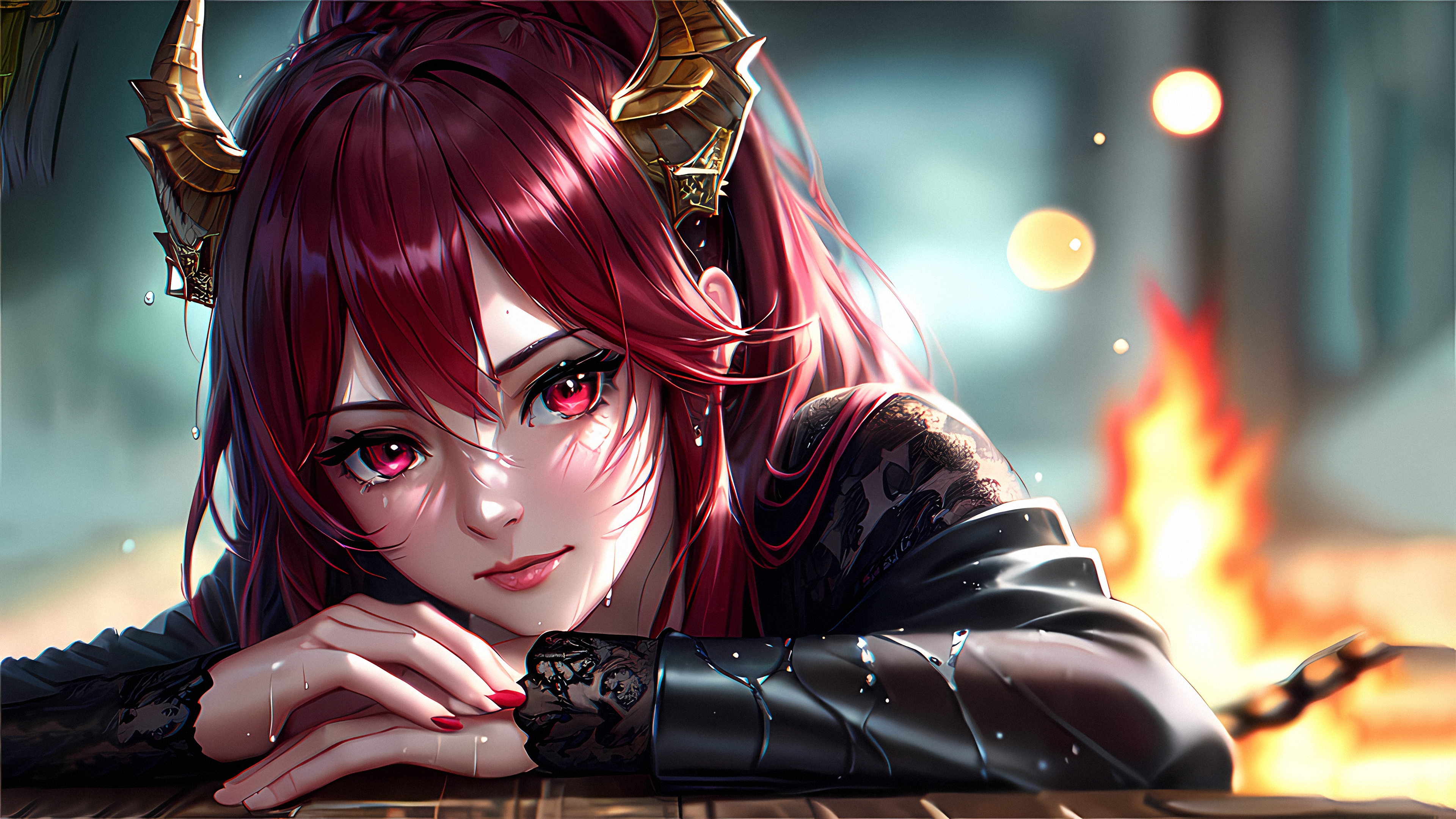 热门女人 龙女 艺术 角 动漫 高清壁纸 3840×2160