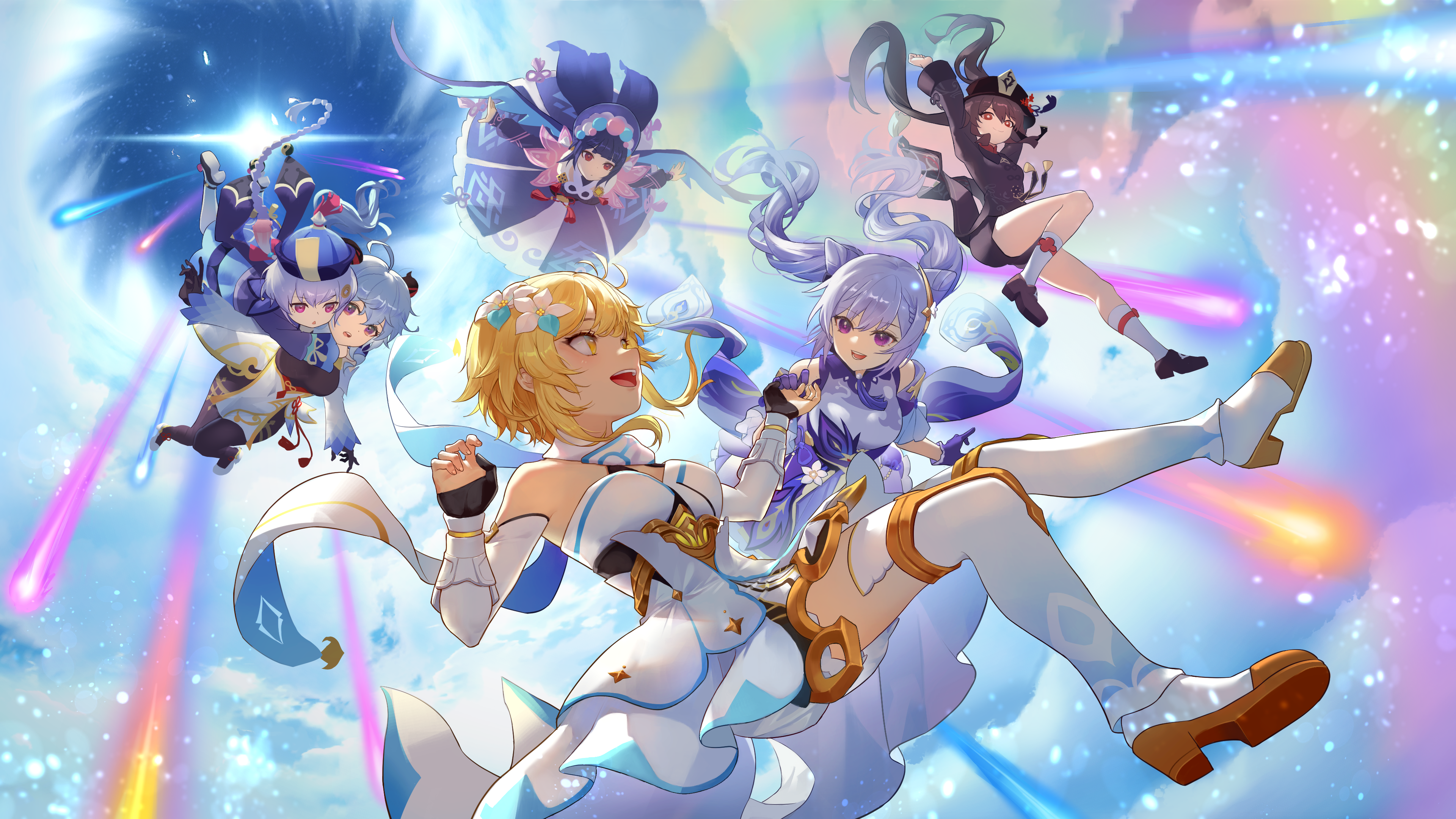 胡桃 原神 动漫 女孩 游戏 壁纸 3840×2160