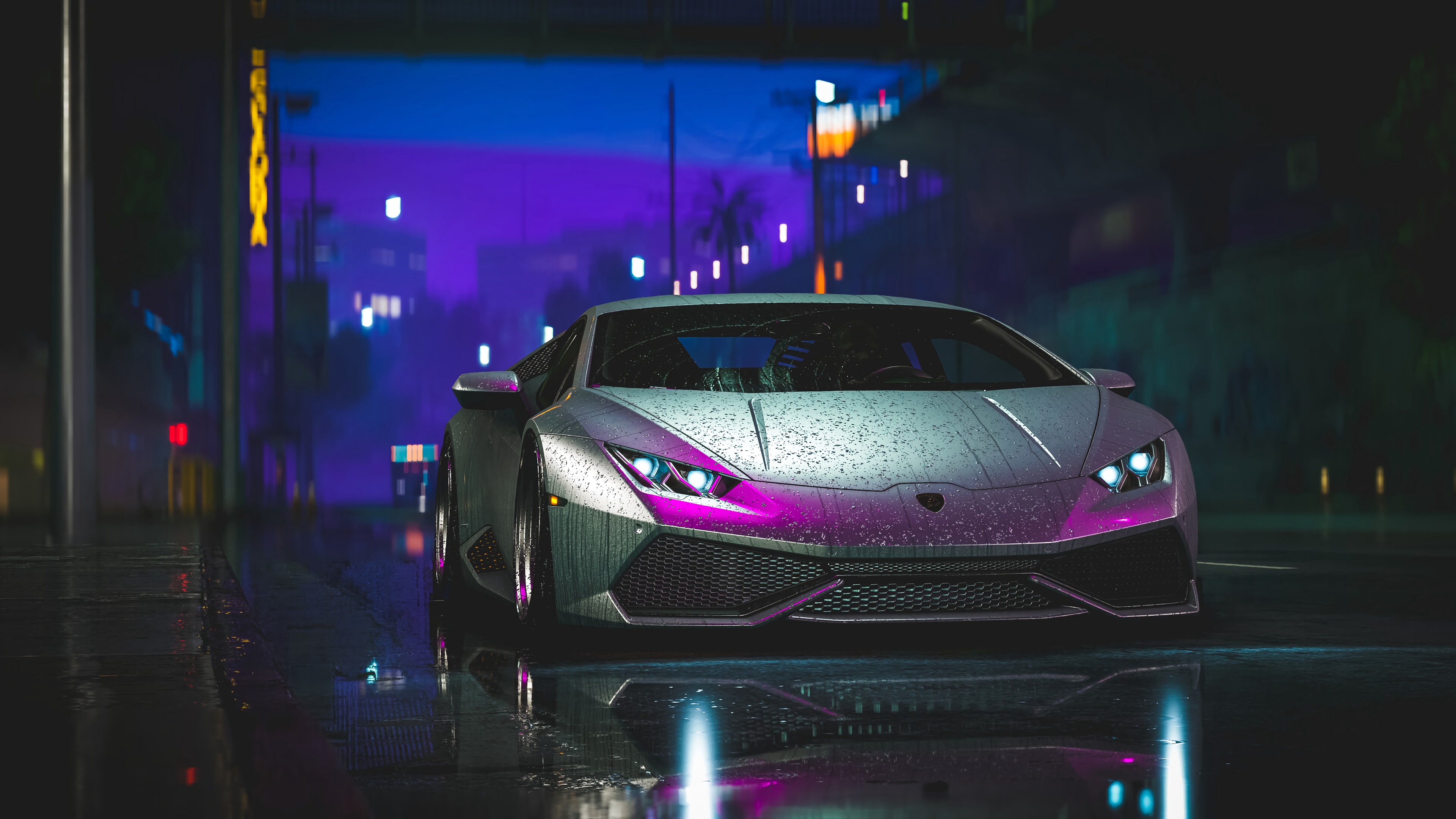 绝美汽车 跑车 灰色汽车 高清壁纸 3840×2160