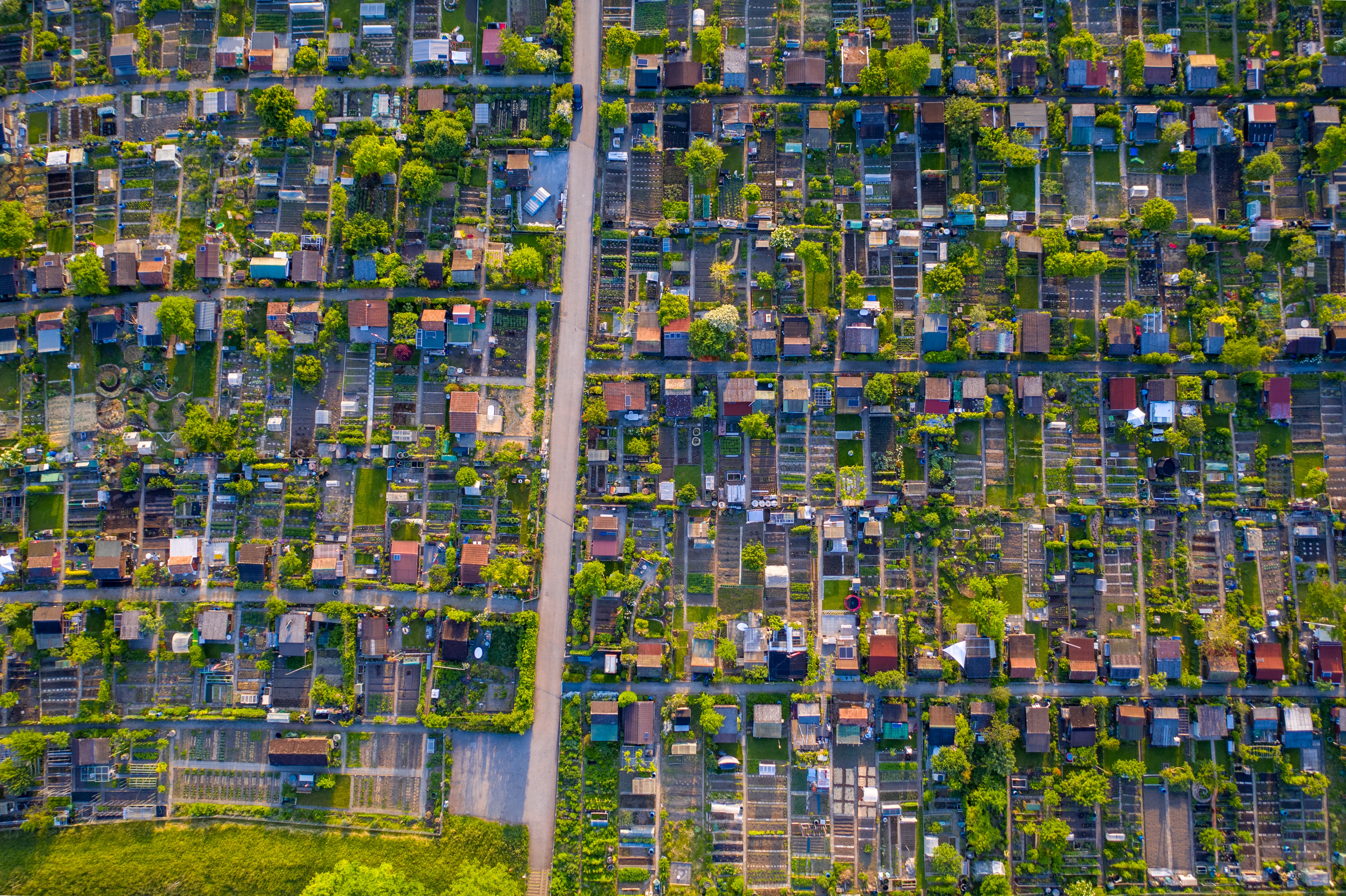 绚丽花园 道路 4K壁纸 5325×3547