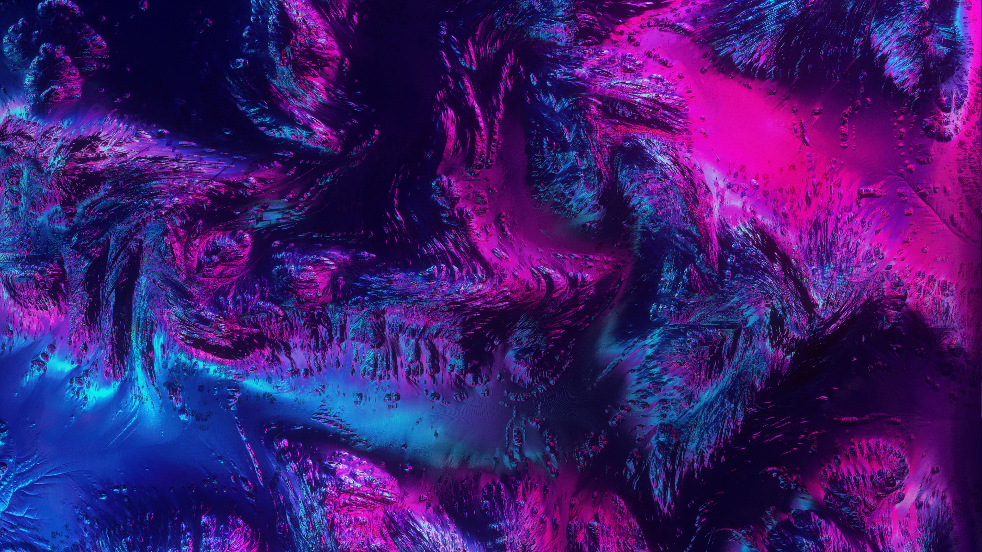 紫色 粉色 蓝色 浅蓝色 壁纸 3840×2160