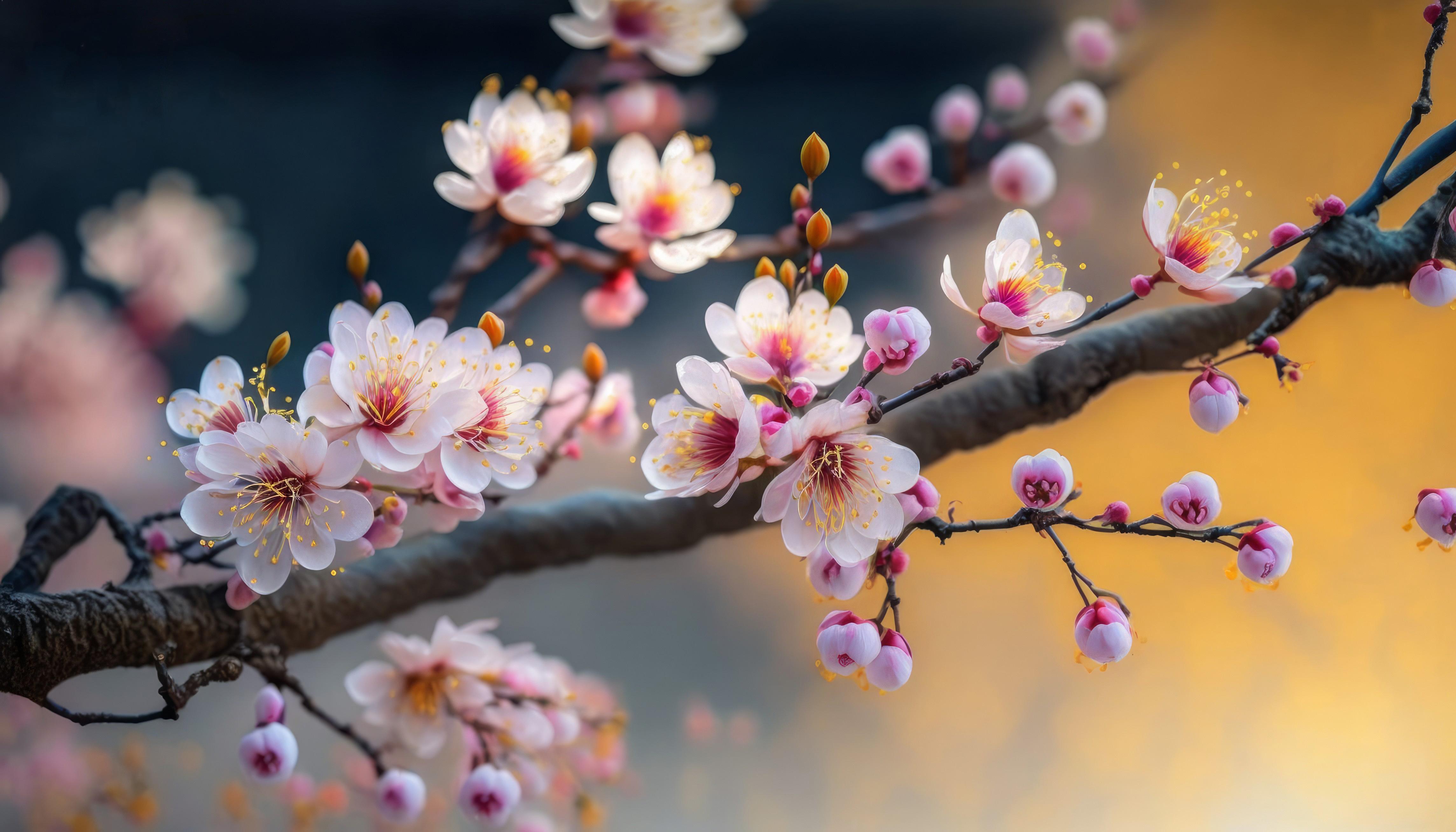 艺术 樱花 花 枝 自然 高清壁纸 4579×2616