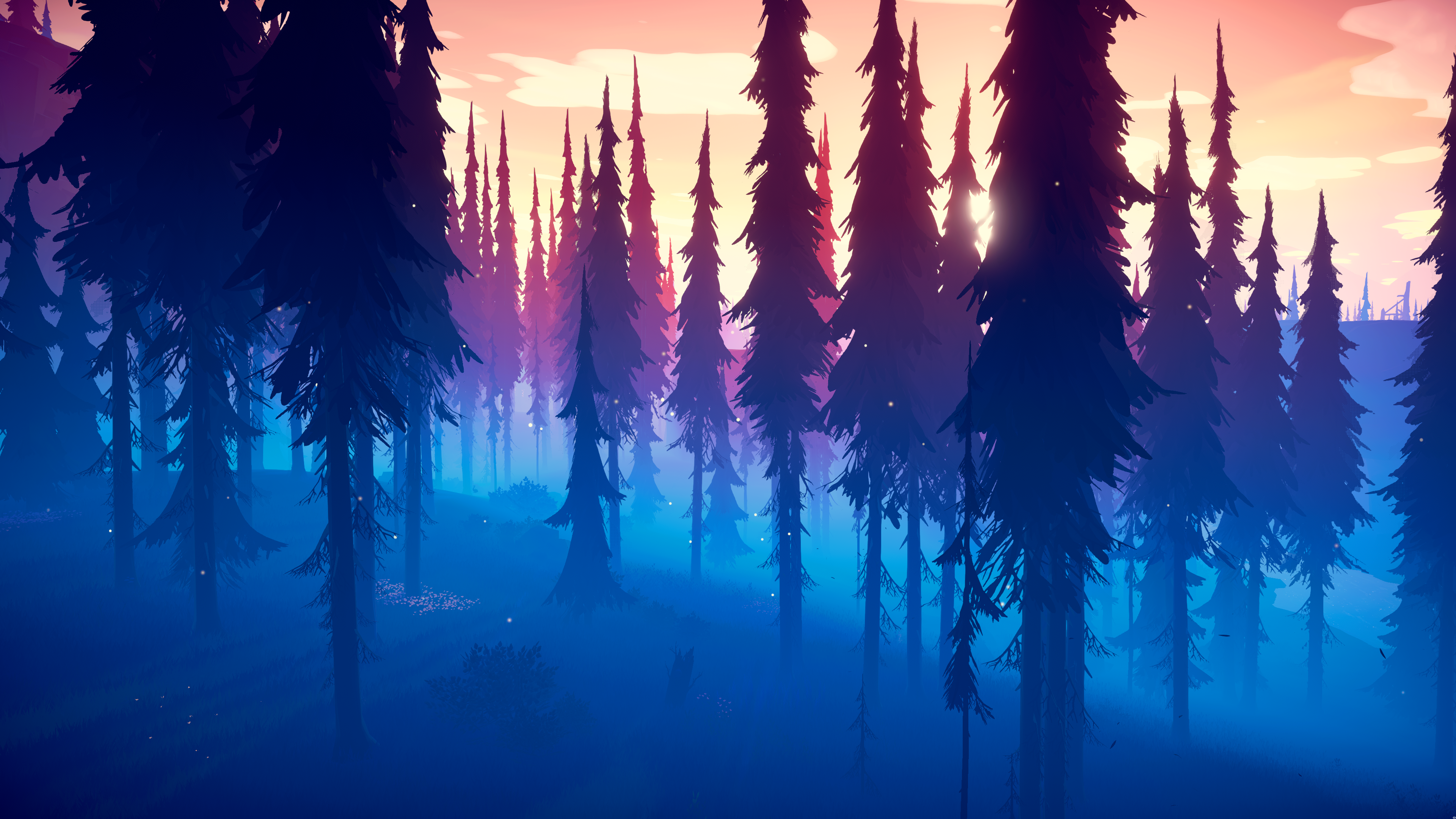 精选树中 森林 树 自然 壁纸 3840×2160