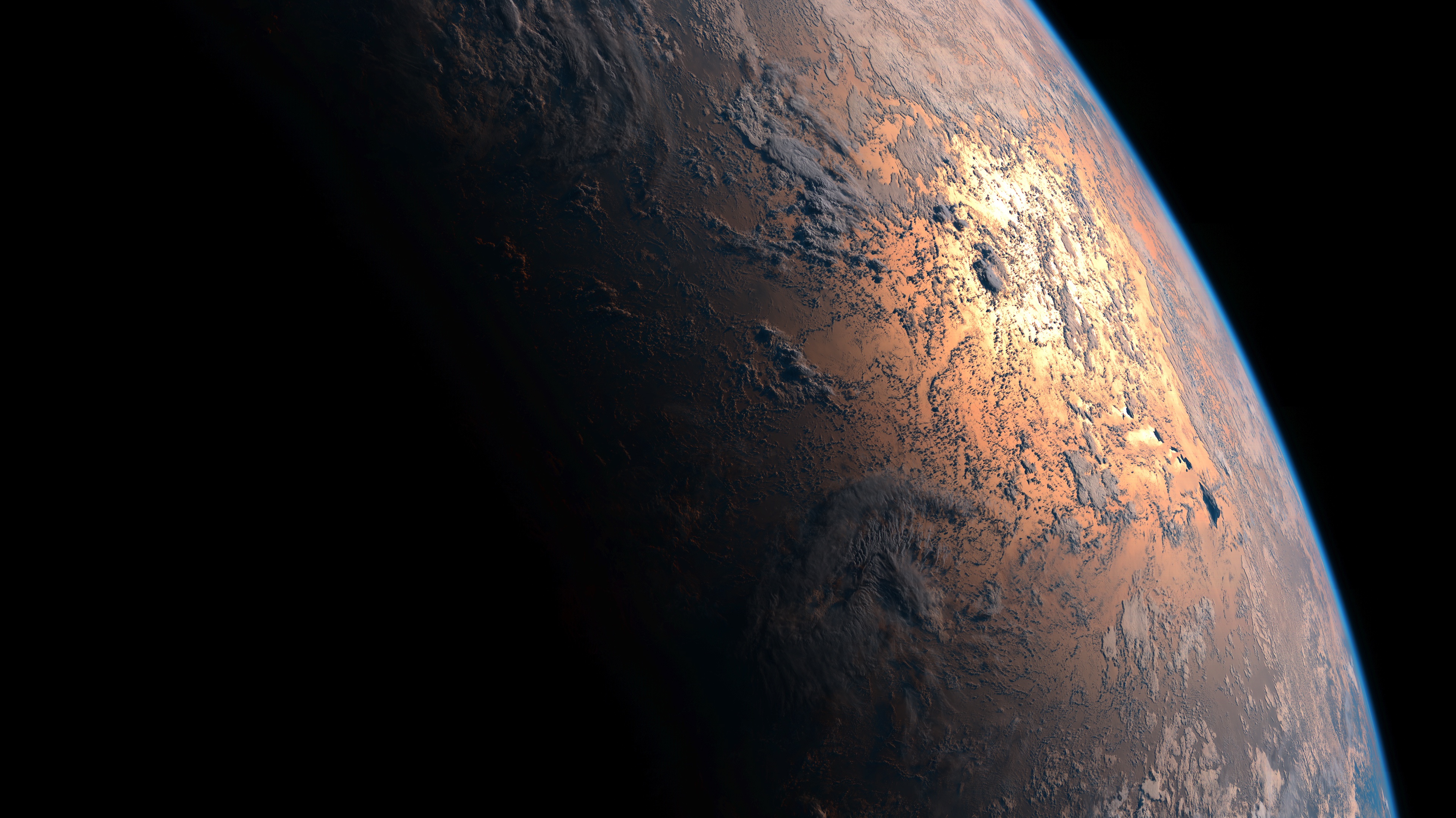 空间 艺术 AI艺术 行星 壁纸 3840×2160
