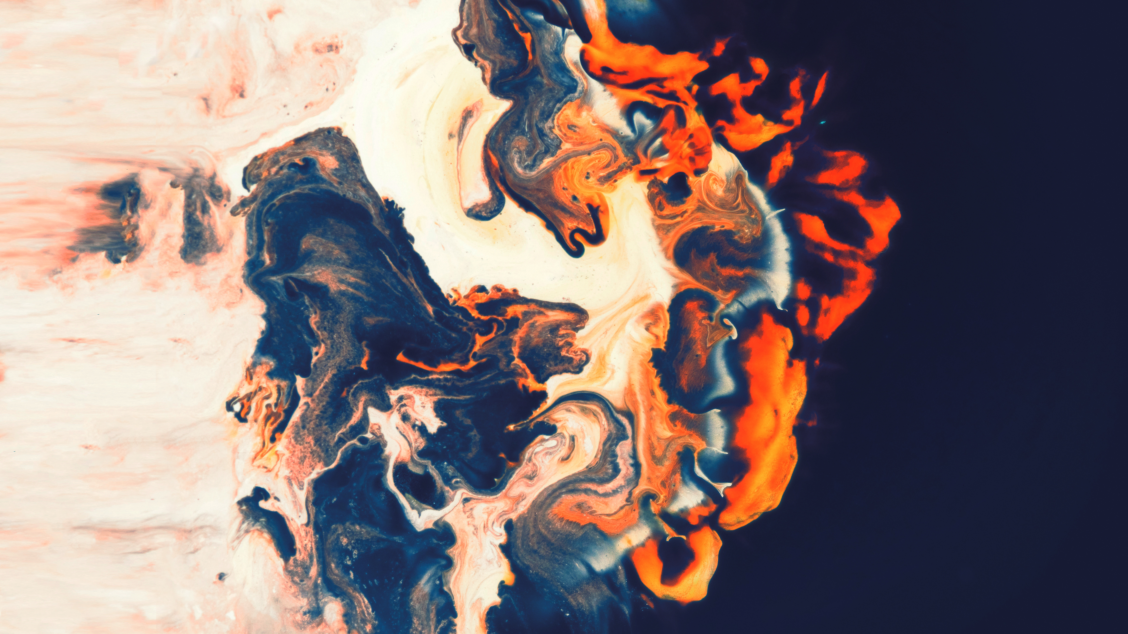 抽象 流体 形状 壁纸 3840×2160