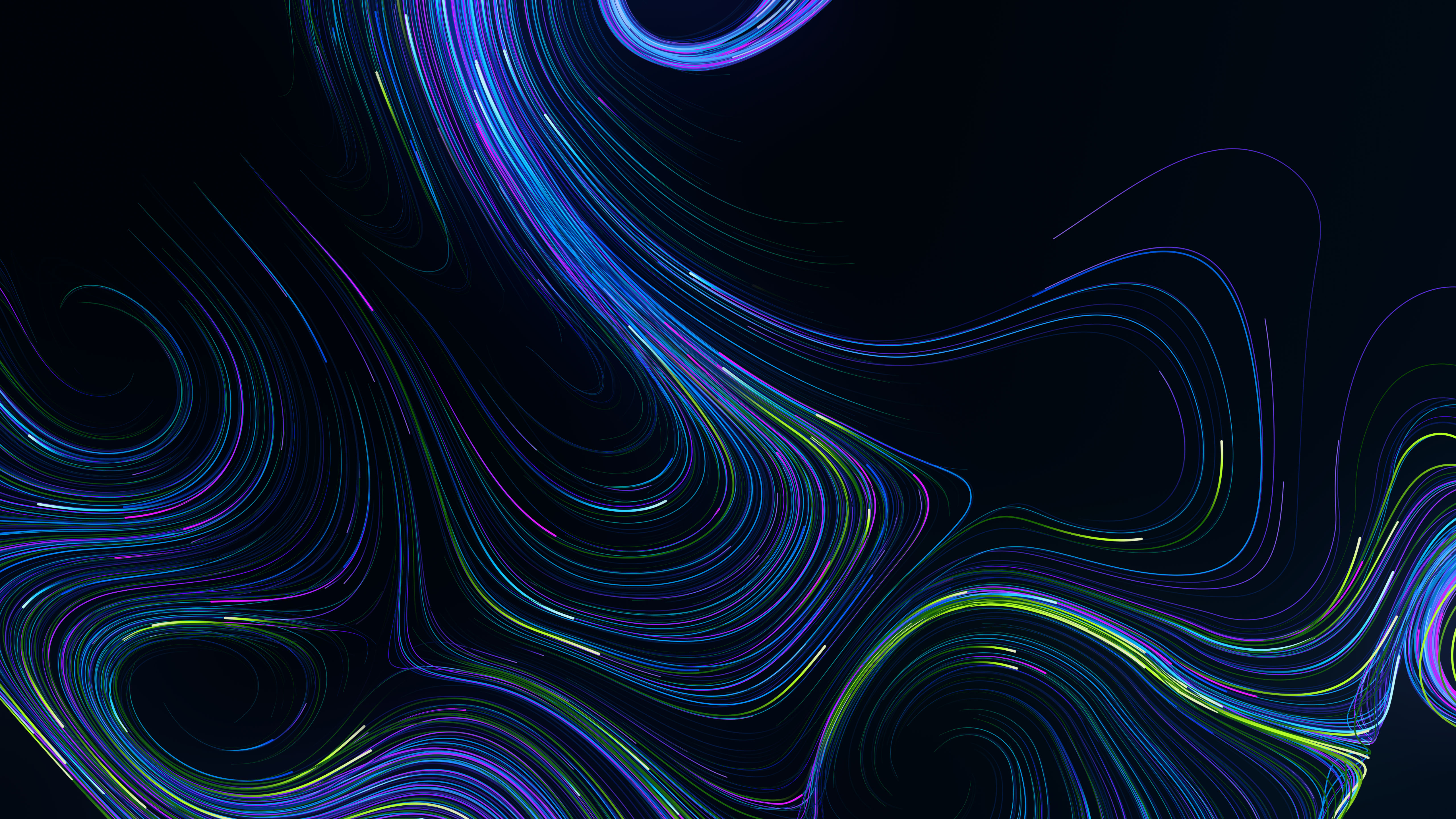 抽象 漩涡 形状 图稿 AI艺术 4K高清壁纸 5120×2880