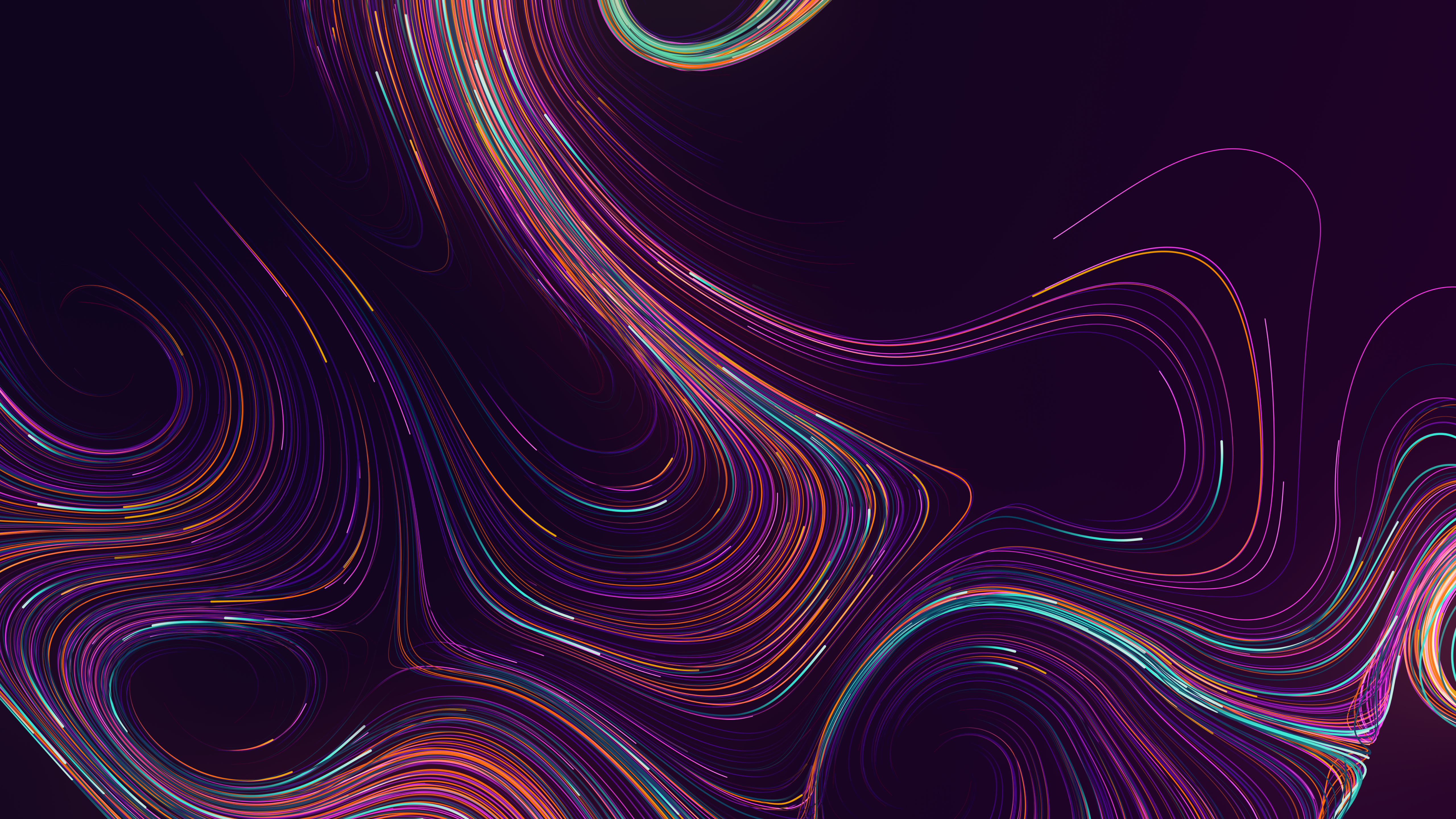 经典抽象 线条 AI艺术 壁纸 5120×2880