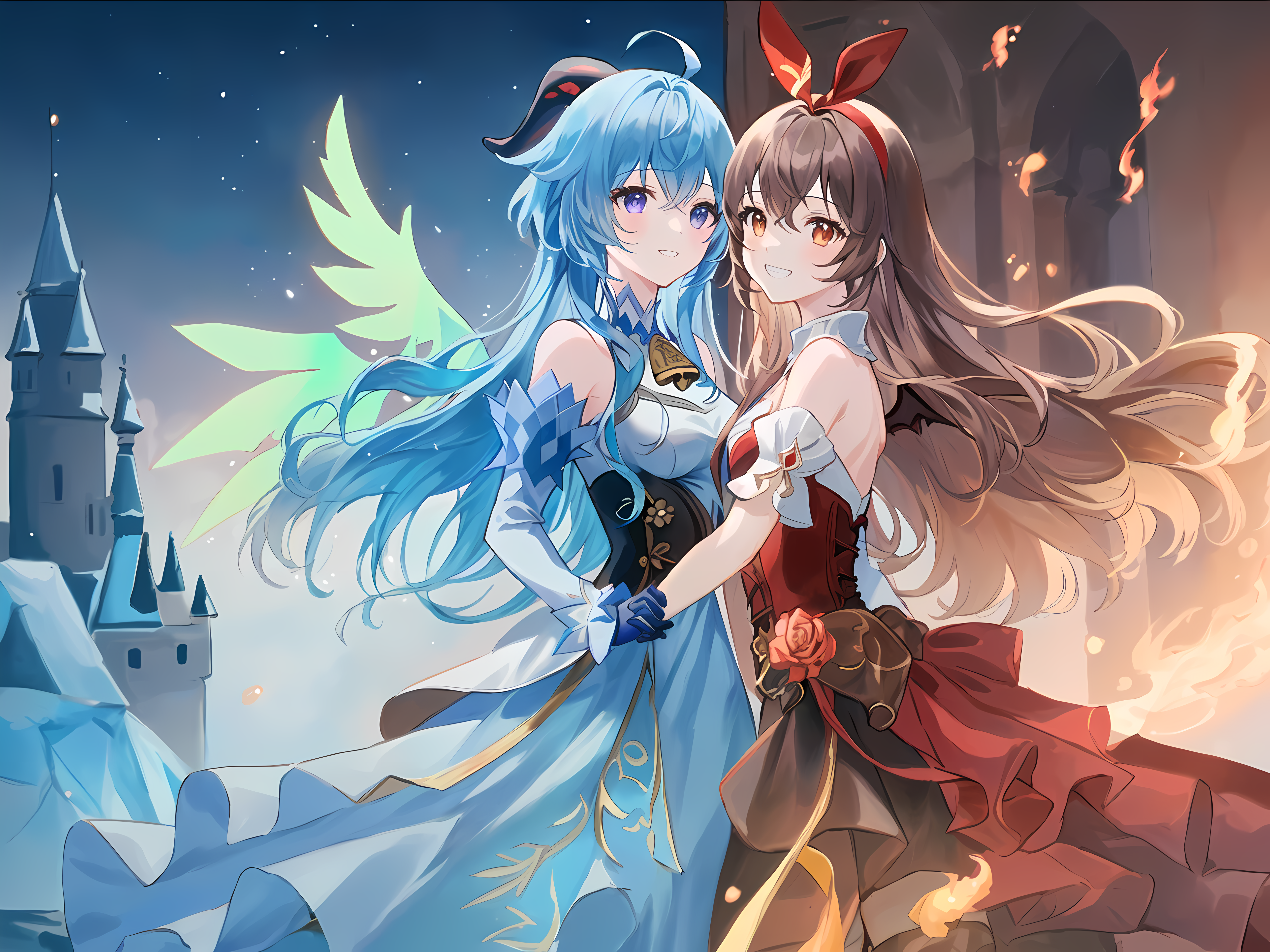 动漫 女孩 感宇 原神 琥珀 4K高清壁纸 5120×3840