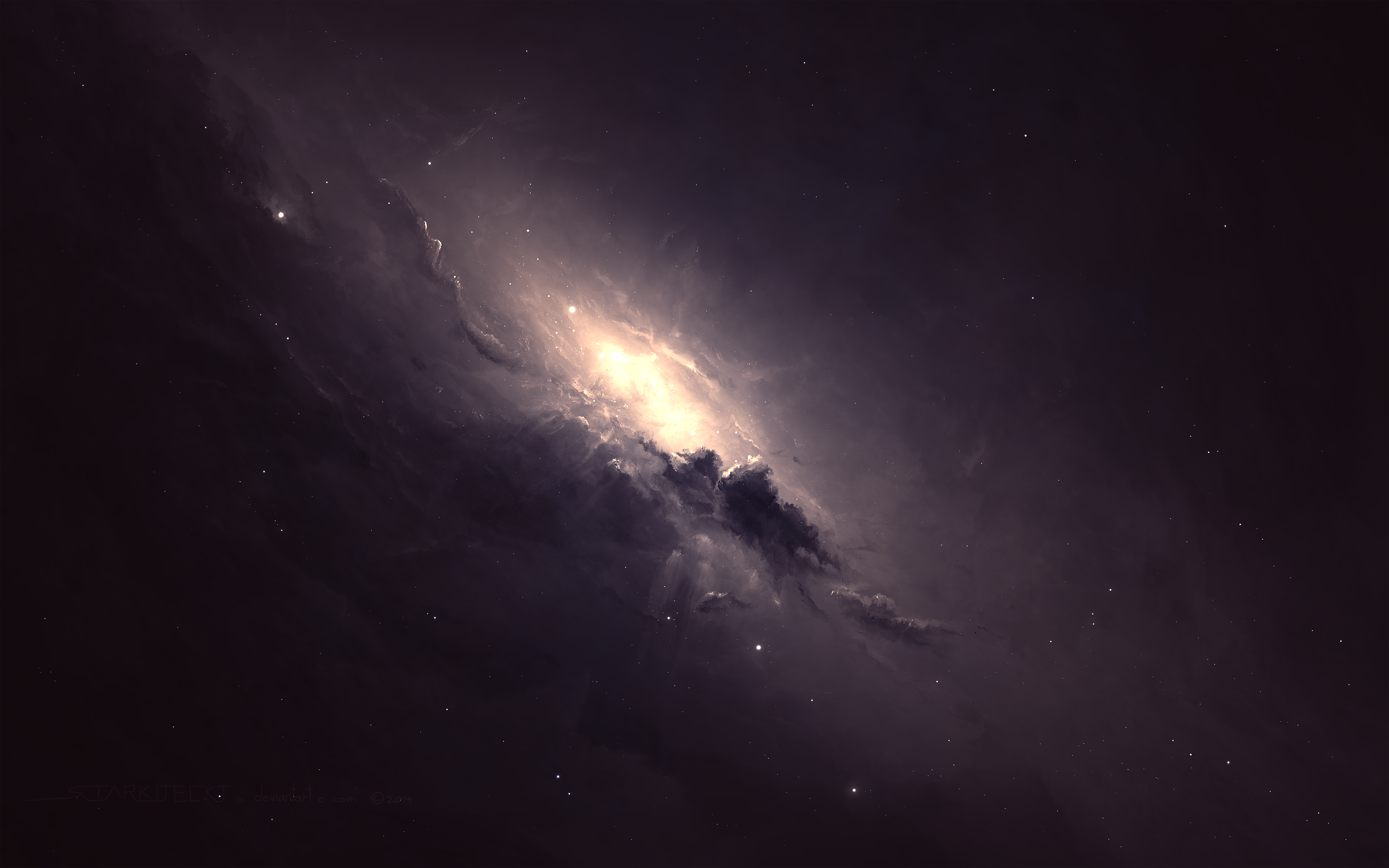 唯美星空科技 太空 科幻 宇宙 AI艺术 太空艺术 高清壁纸 3840×2400