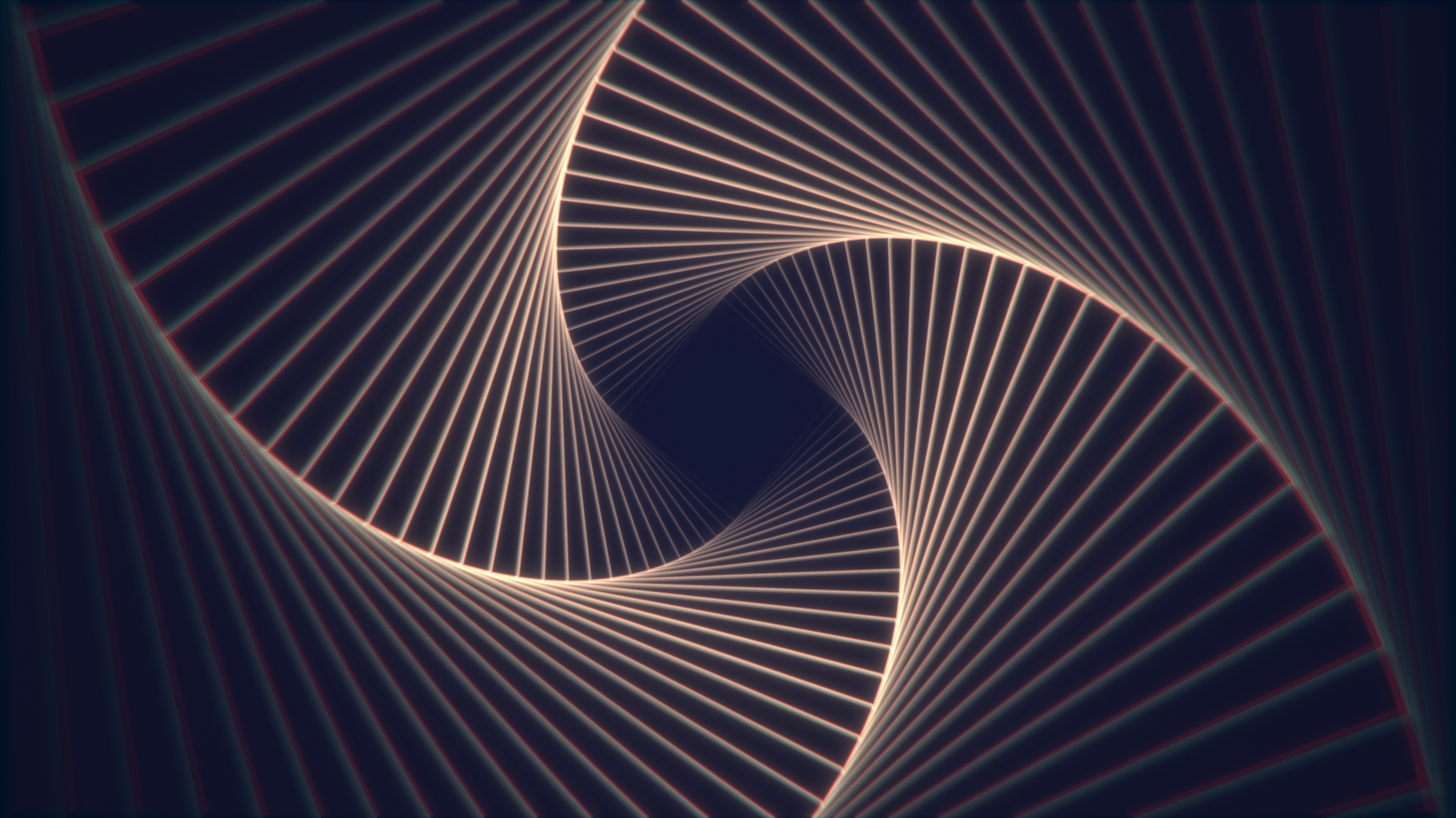 抽象 条纹 图案 超现实主义 漩涡 分形 AI艺术 壁纸 3840×2160