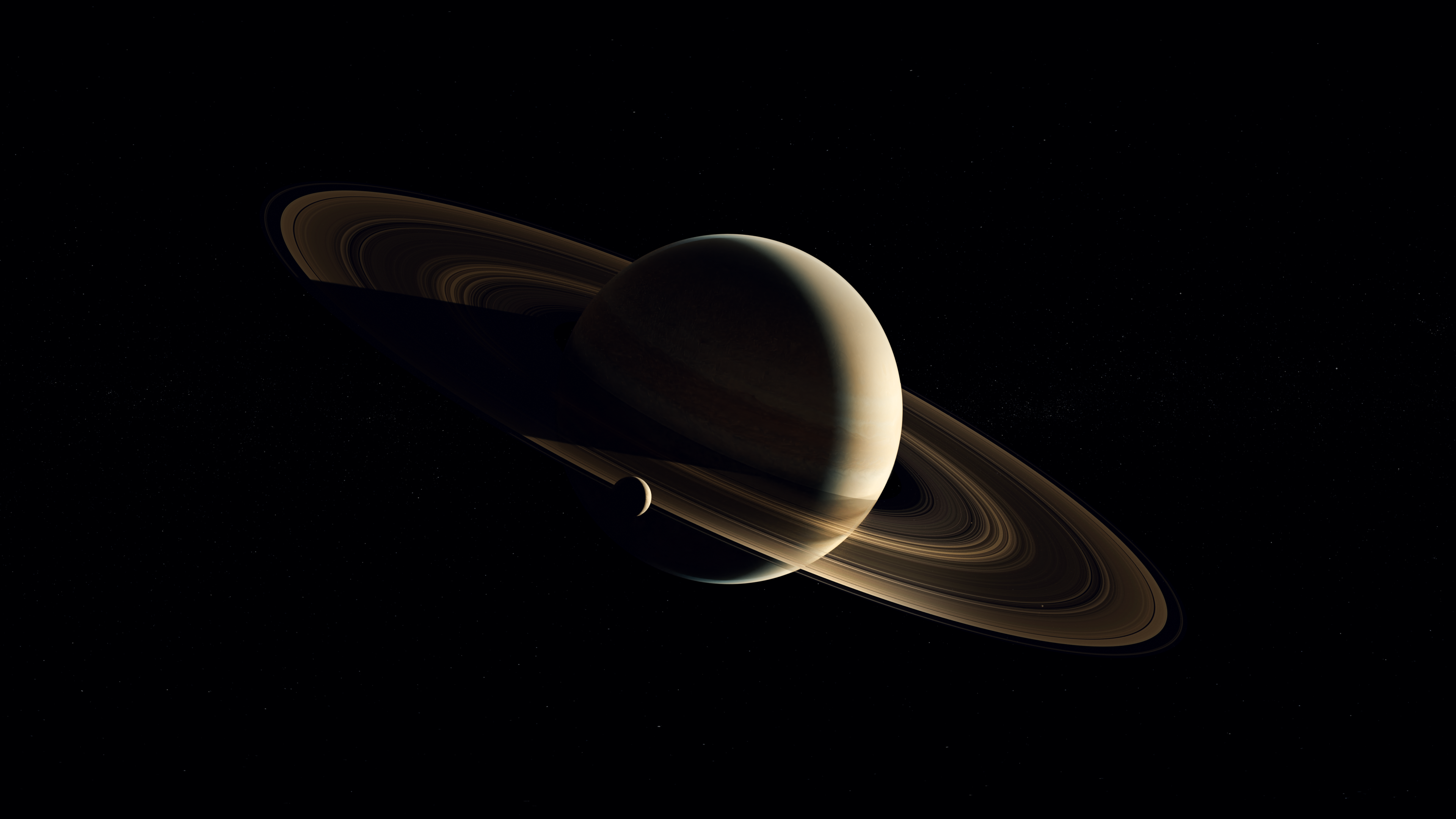 土星 太空 行星 宇航局 行星环 天文学 桌面壁纸 3840×2160