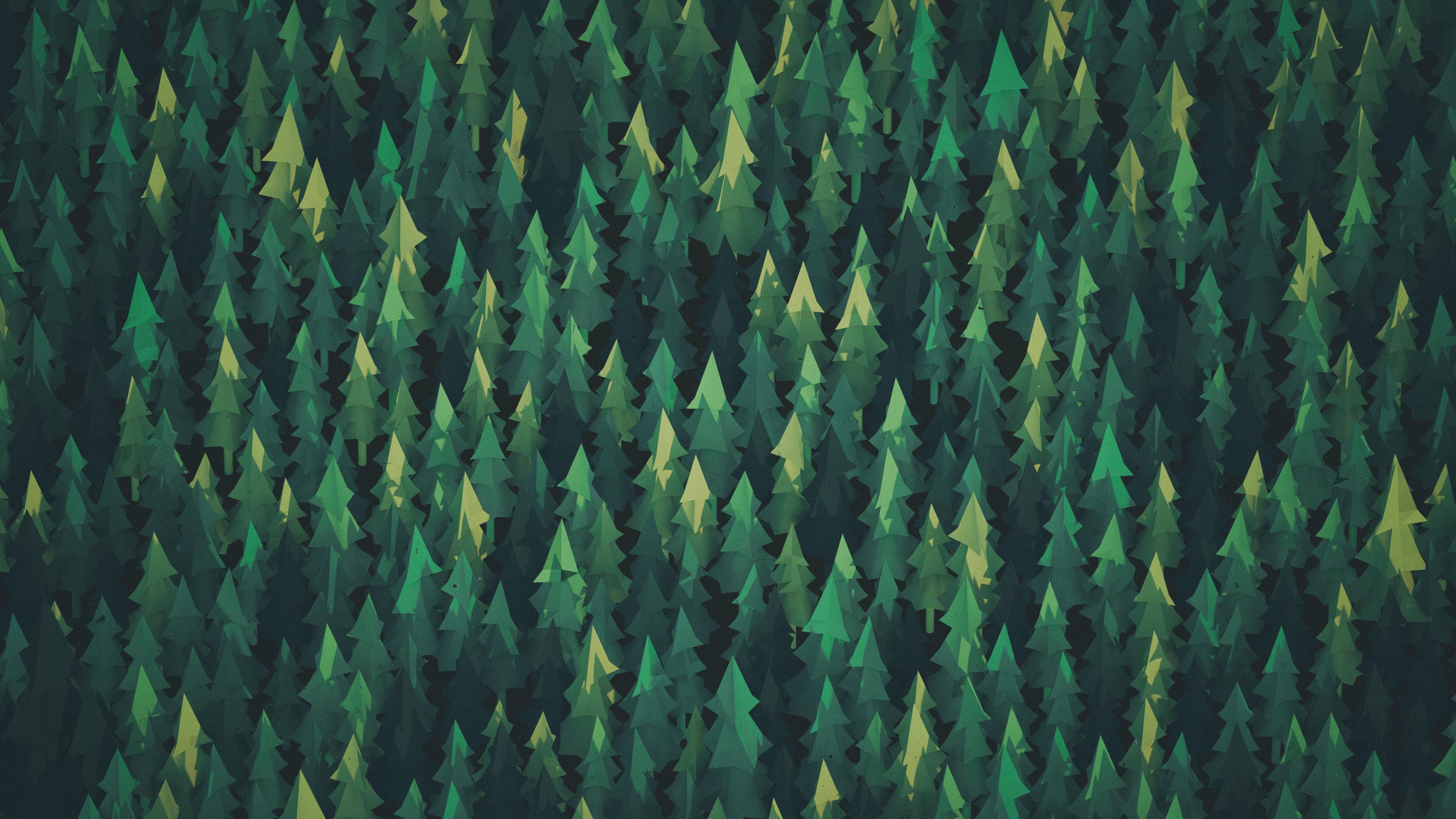 树木 自然 AI艺术 4K高清壁纸 3840×2160