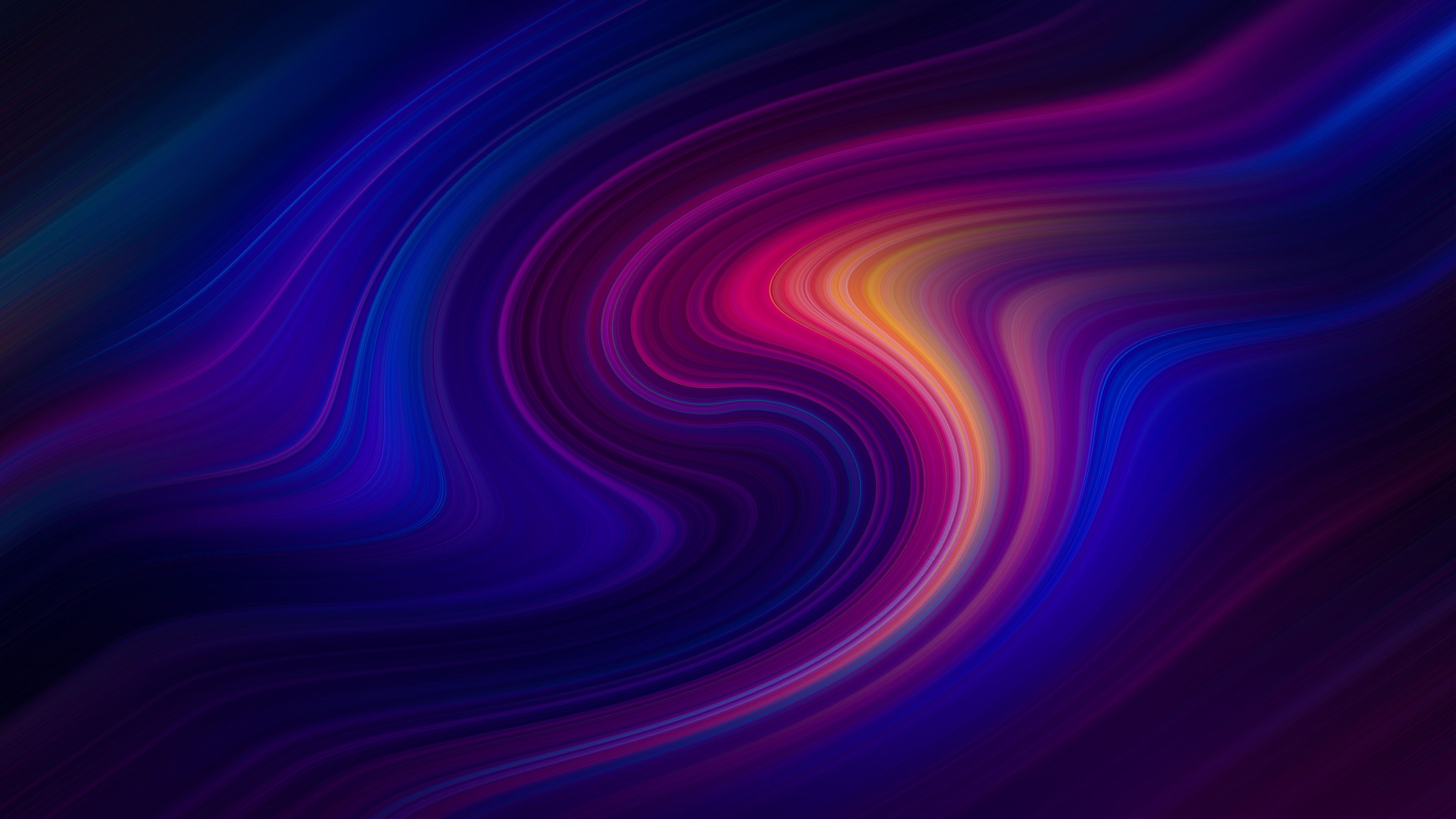 抽象 漩涡 形状 AI艺术 彩色 4K高清壁纸 3840×2160