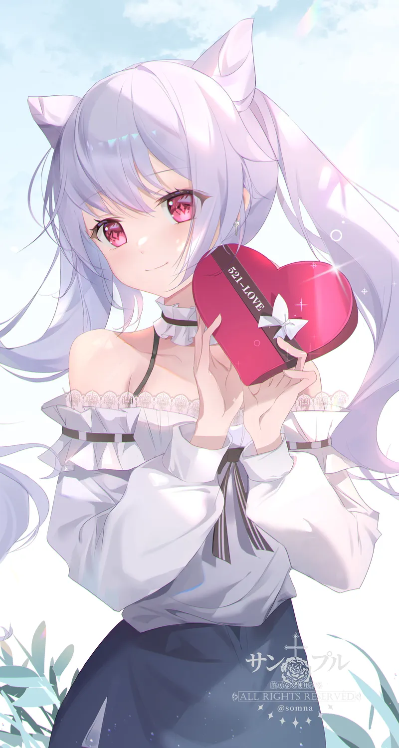 绝美红眼 原神 动漫 女孩 科清 原图 银发 双尾 手机 手机壁纸 4480×6119