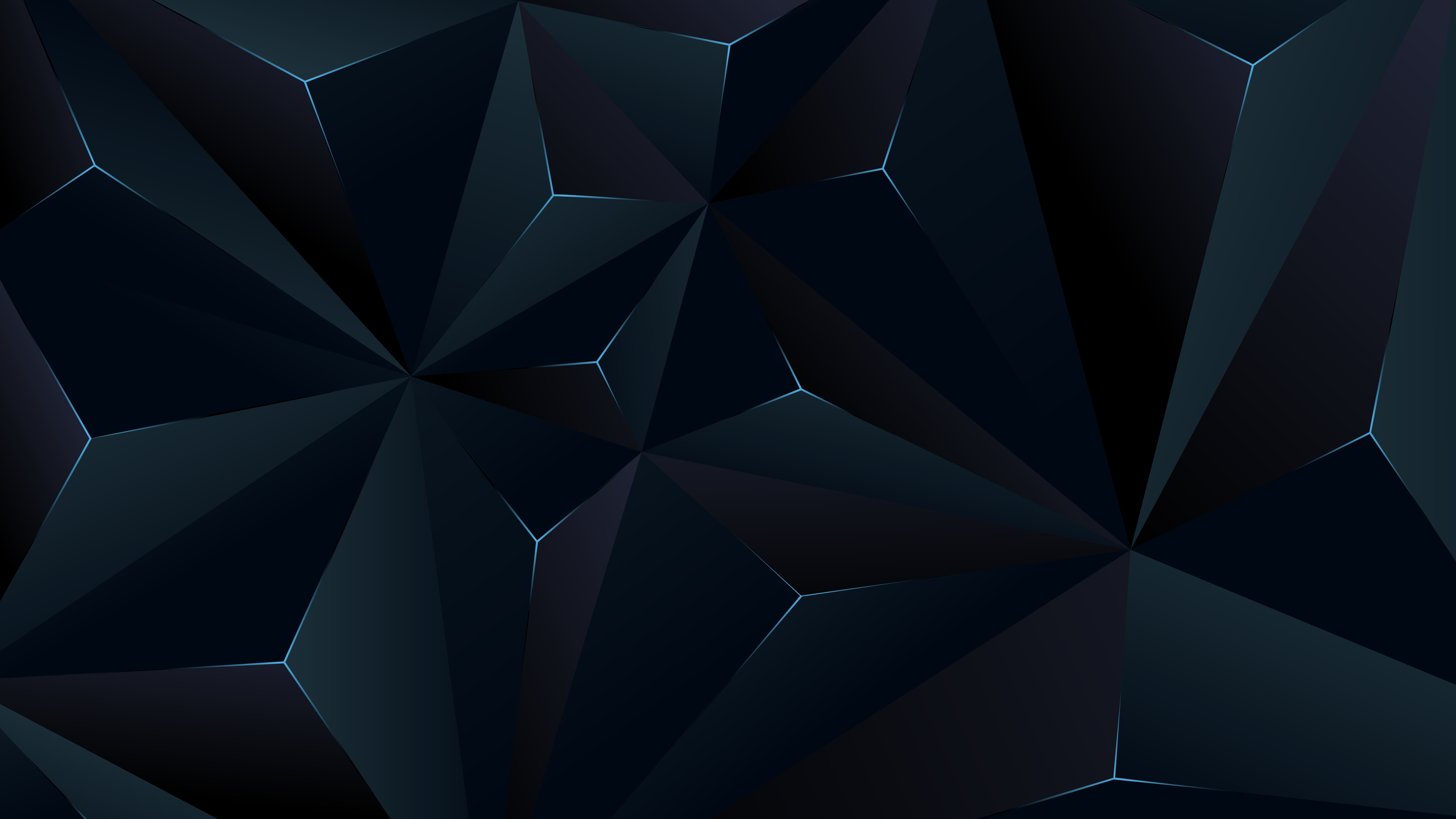抽象 全色 深色 AI艺术 三角形 壁纸 6480×3645