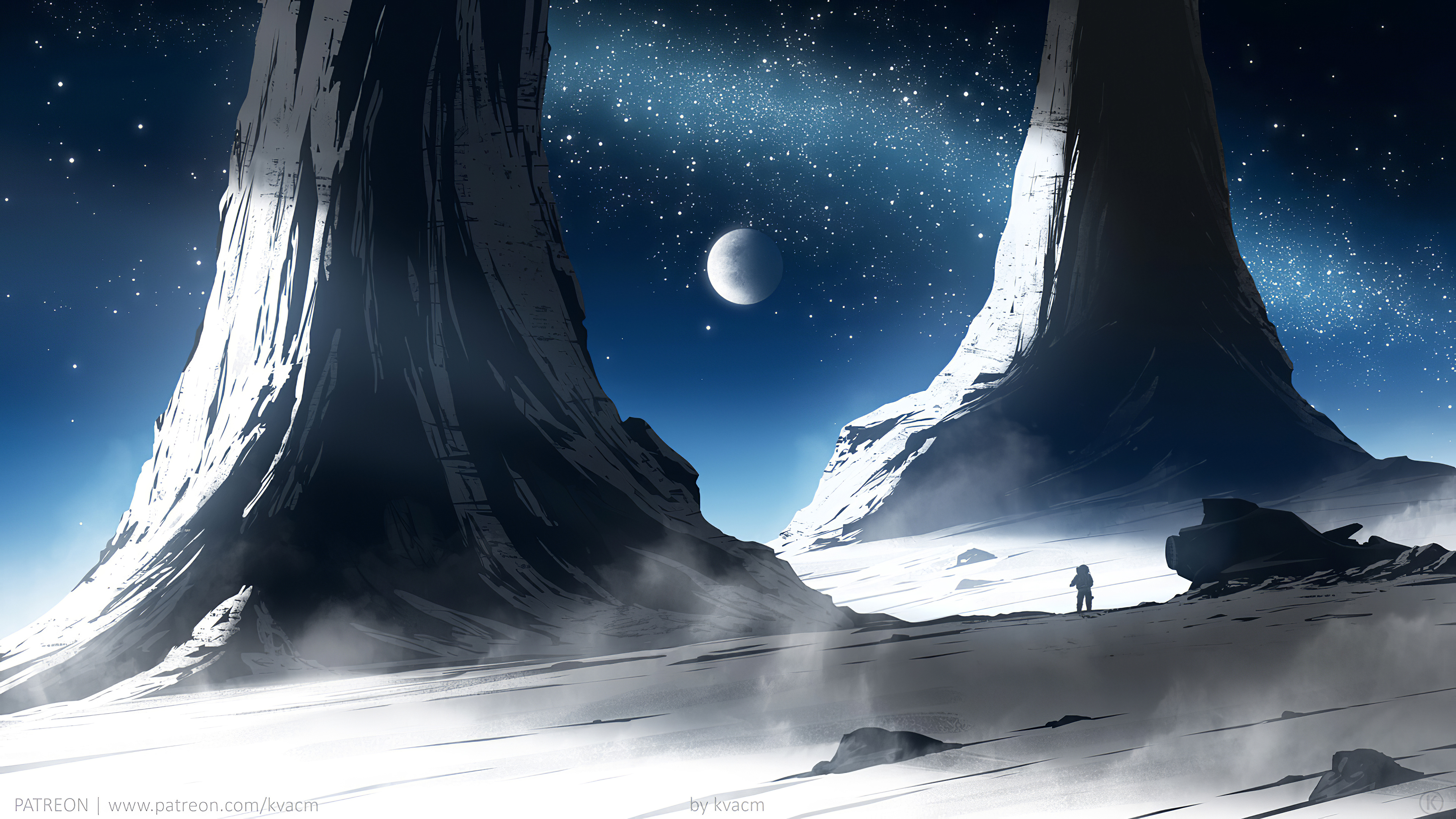 宇航员 AI艺术 插图 环境 概念艺术 素描 数字绘画 行星 太空 伽利 恒星 星景 太空逃生 宇宙飞船 月球 宇航局 白色 蓝色 太空旅行 剪影 风景 科幻 宇宙 桌面壁纸 3840×2160