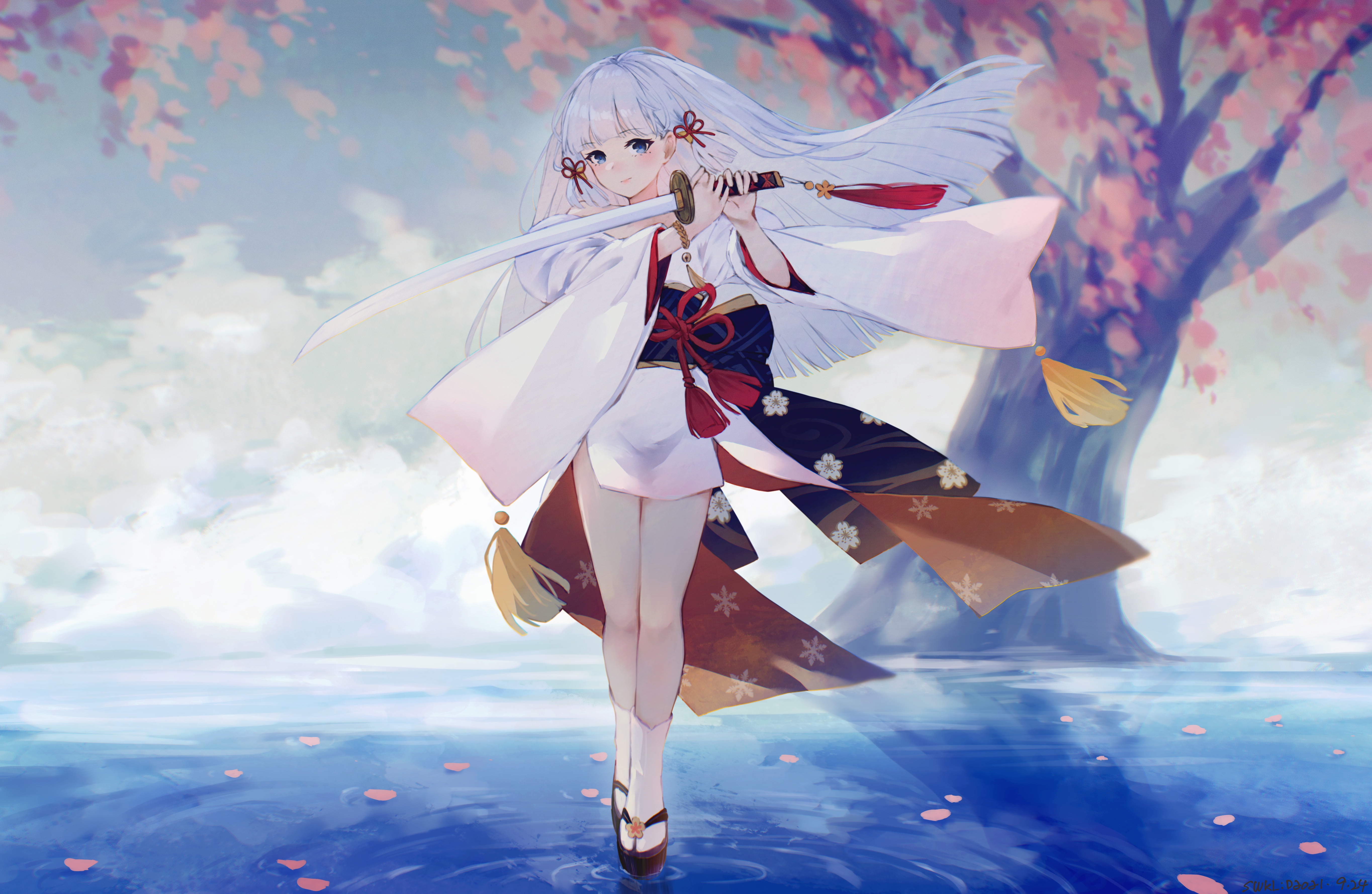 精选动漫 女孩 神户 原神 和服 武侠 桌面壁纸 5458×3558
