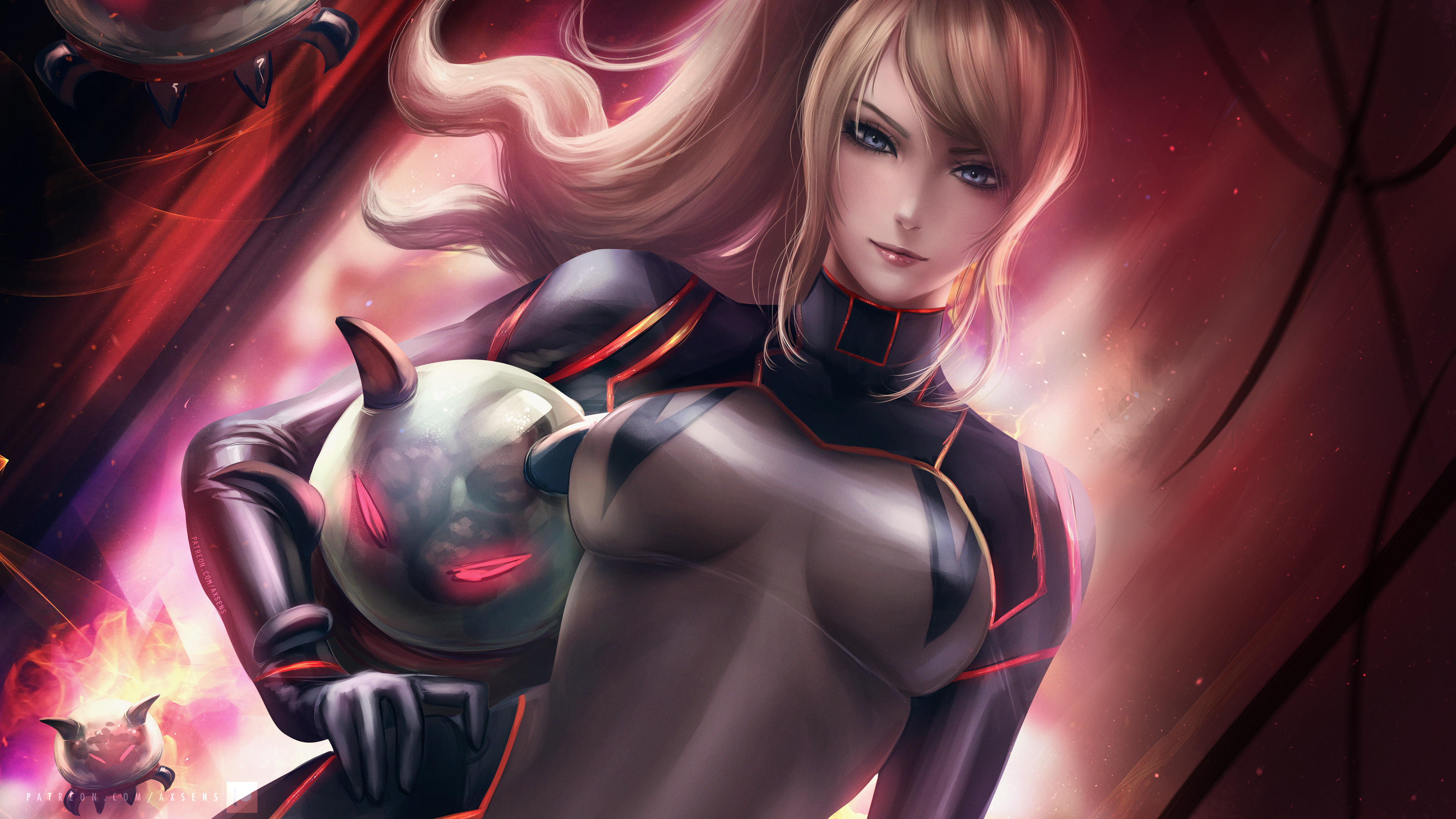 阿森斯 女人 金发 AI艺术 4K高清壁纸 3840×2160